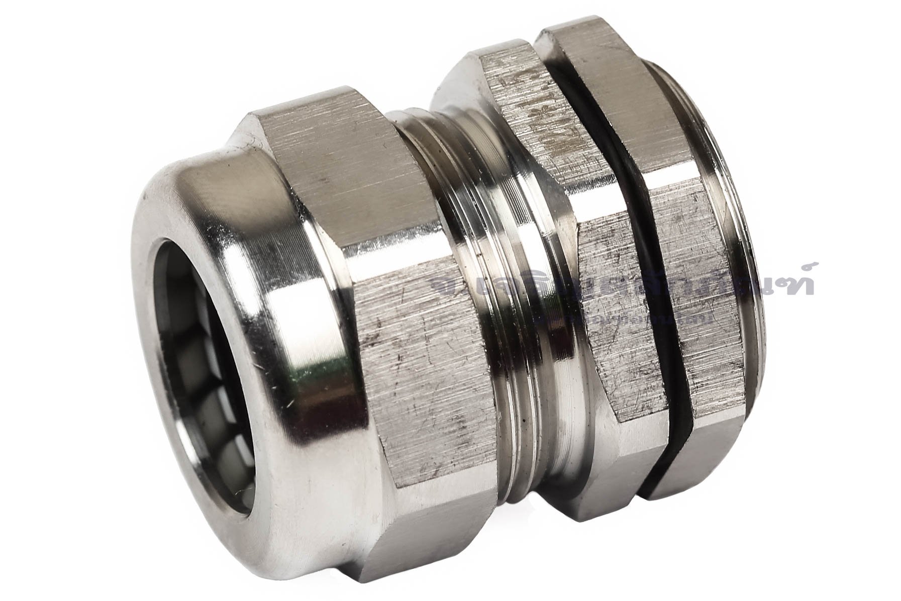 [E] เคเบิ้ลแกลนด์ Cable Gland สแตนเลส 304 กันน้ำ M27x1.50(13-18) รูล็อกสายไฟ 18.5 mm