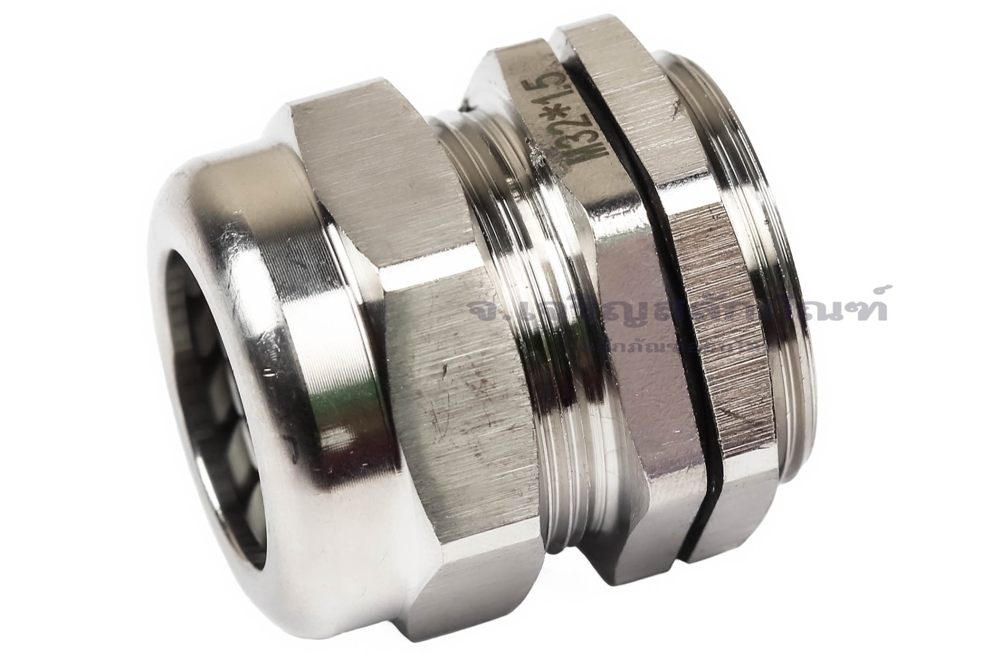 [E] เคเบิ้ลแกลนด์ Cable Gland สแตนเลส 304 กันน้ำ M32x1.50(15-22) รูล็อกสายไฟ 22.6 mm