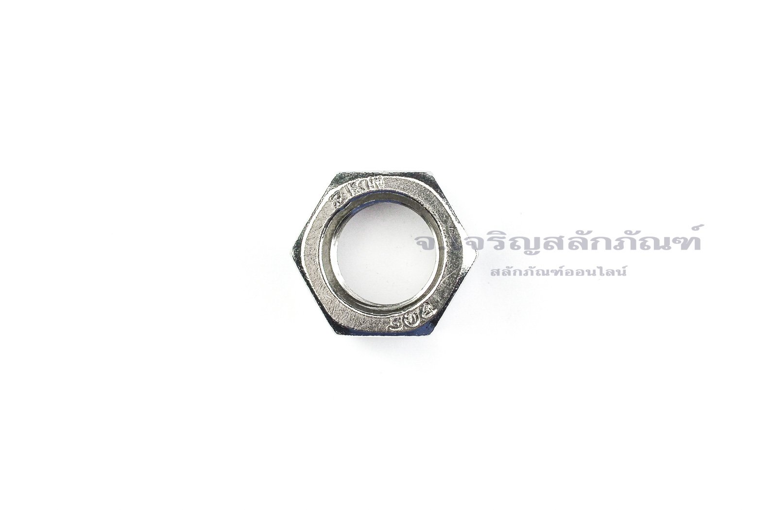 หัวน็อตสแตนเลส M20x1.5 เกลียวซ้าย