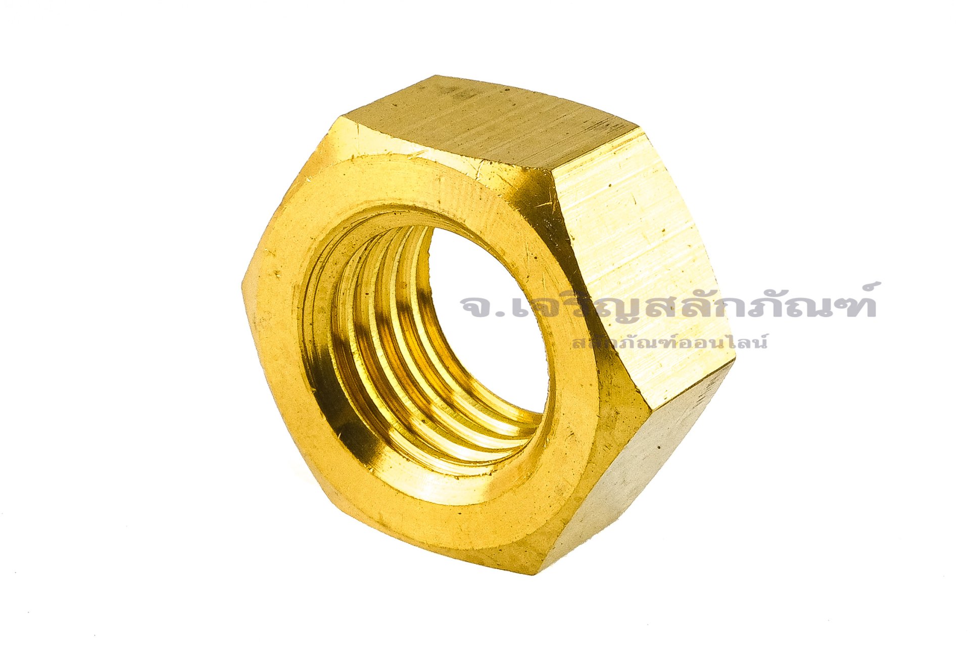 หัวน็อตทองเหลือง M24 (หัวน็อตเบอร์ 35 สูง 18 mm)