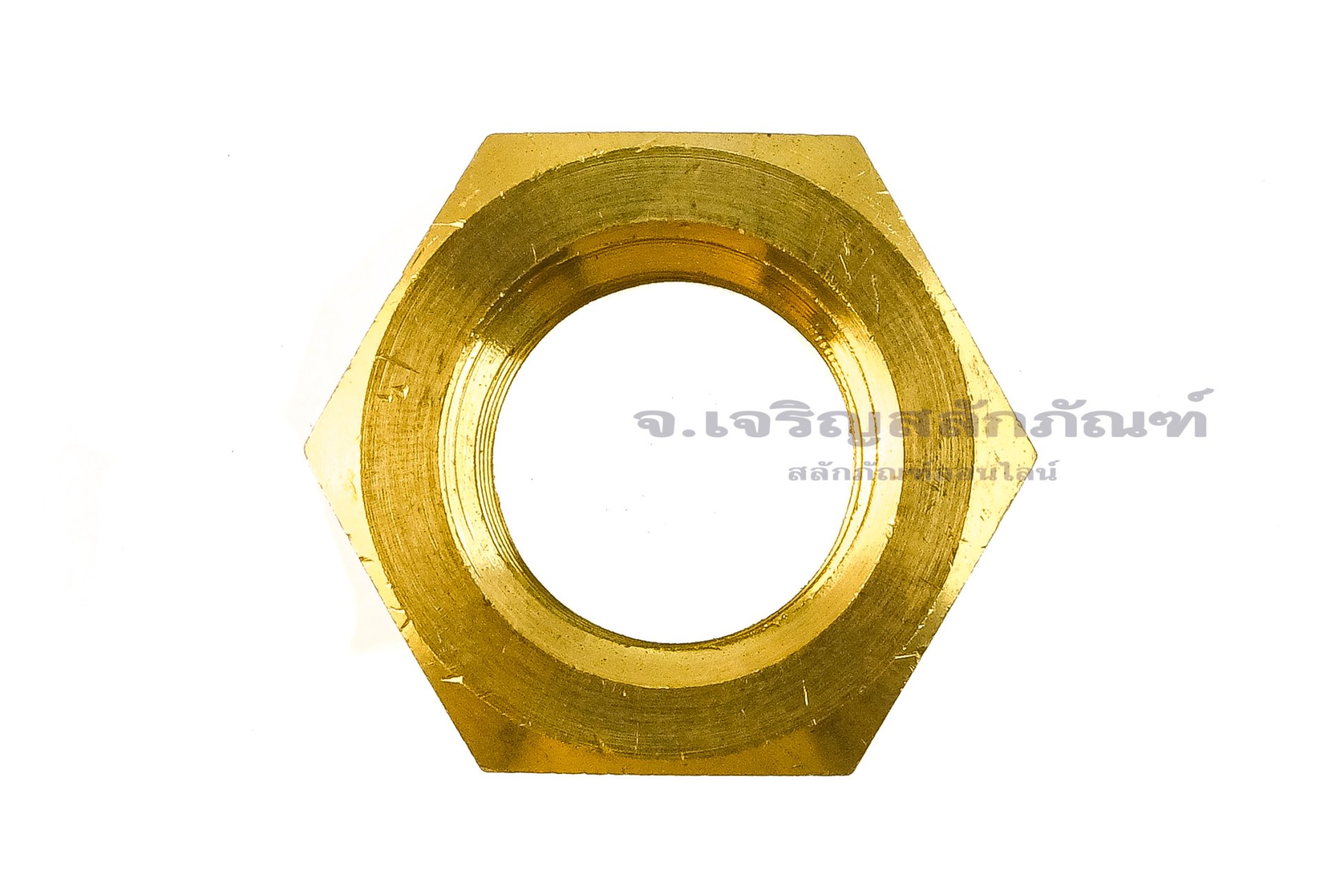 หัวน็อตทองเหลือง M24 (หัวน็อตเบอร์ 35 สูง 18 mm)