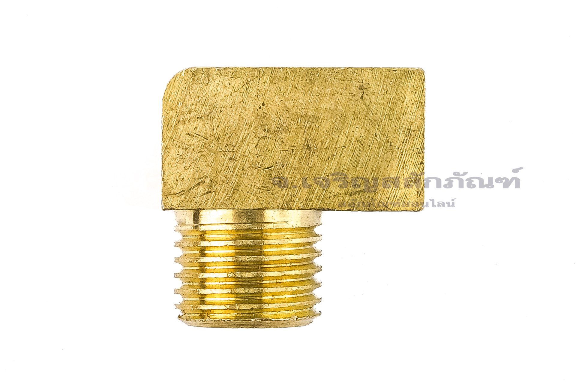 ข้อต่องอ 90° ทองเหลือง (เกลียวนอก x เกลียวใน) 1/4" x M8x1.0 ข้อต่อลด-ข้อต่อเพิ่ม