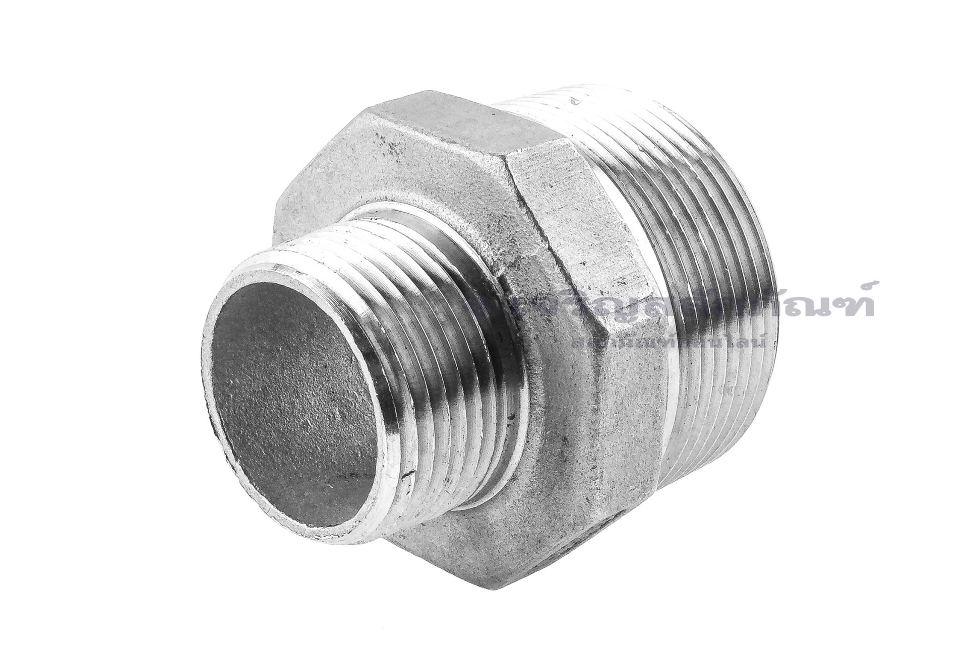 ข้อต่อตรงลด ข้อต่อเพิ่ม สแตนเลส (เกลียวนอก x เกลียวนอก) ขนาด 1.1/2"-11.5 NPT x 1"-11.5 NPT