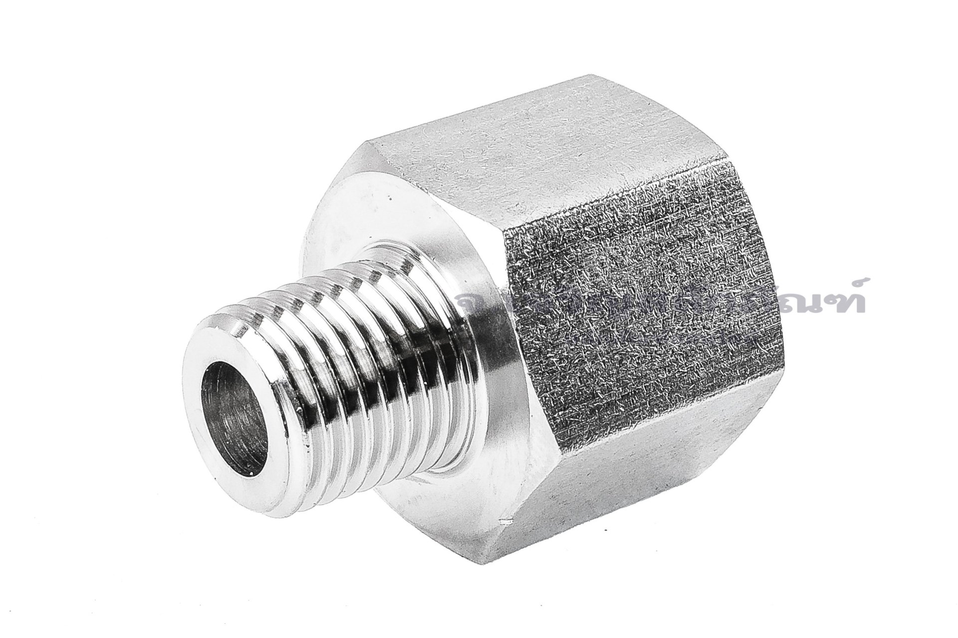 ข้อต่อตรงสแตนเลส (เกลียวนอก x เกลียวใน) 1/4"-18 NPT x M20x1.5 ข้อต่อลด-ข้อต่อเพิ่ม