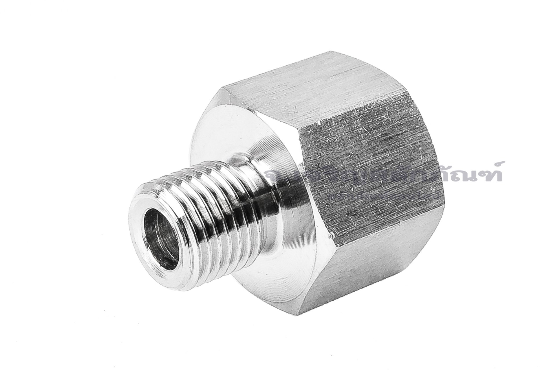ข้อต่อตรงสแตนเลส (เกลียวนอก x เกลียวใน) 1/4"-19 BSPF x 1/2"-14 NPT ข้อต่อแปลง