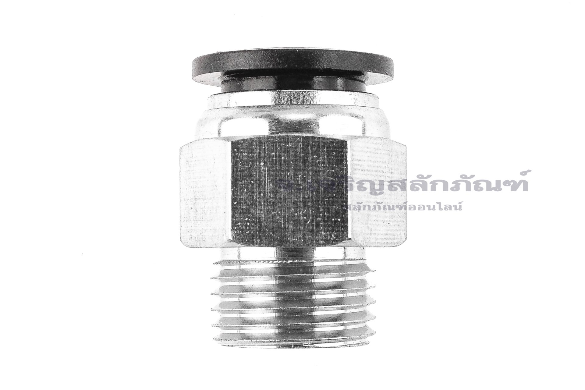 ข้อต่อลมเกลียวมิล (เกลียวนอก x เสียบสาย) ขนาด M16x1.5 x 12 mm