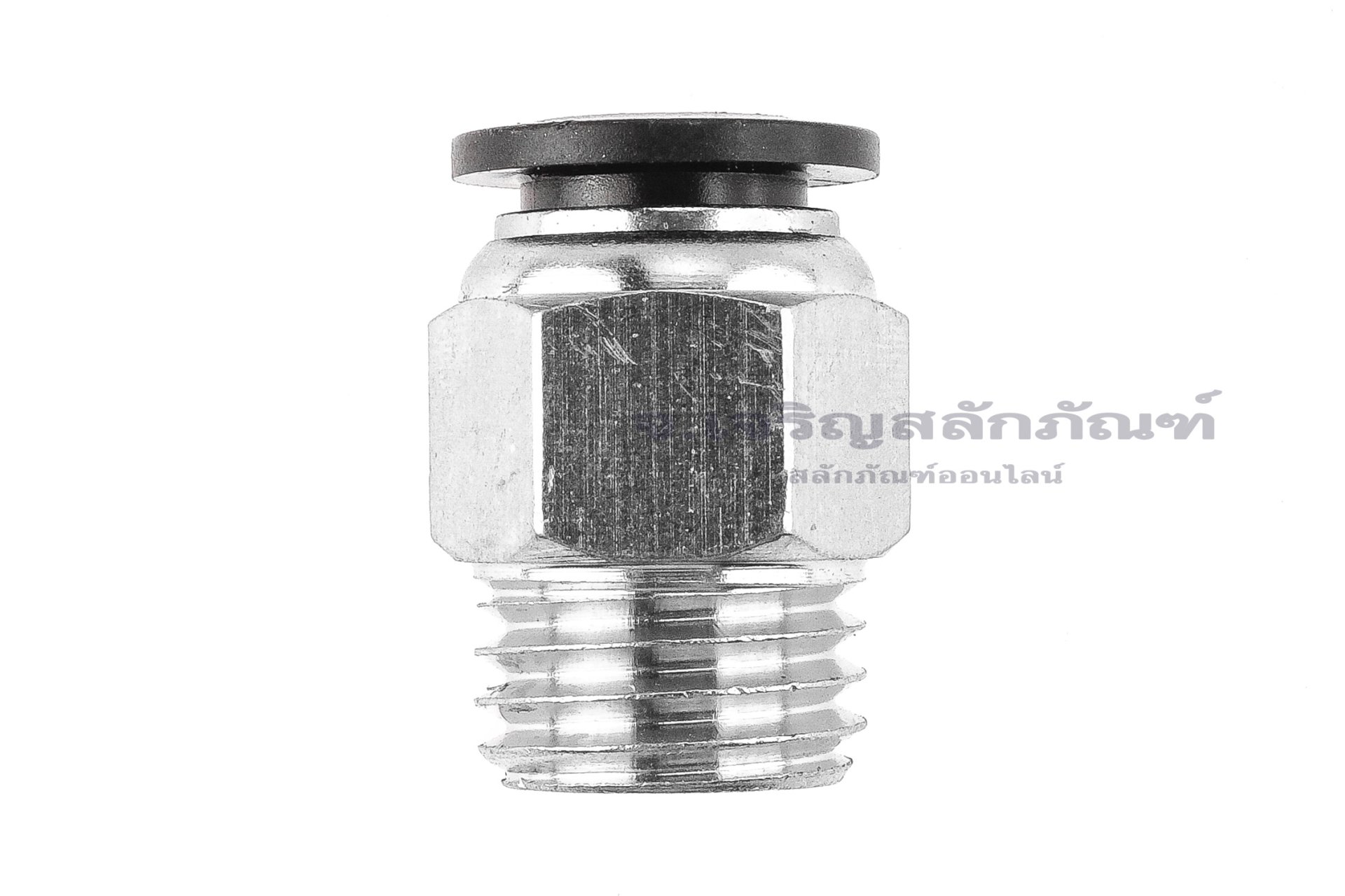 ข้อต่อลมเกลียวมิล (เกลียวนอก x เสียบสาย) ขนาด M16x2.0 x 10 mm