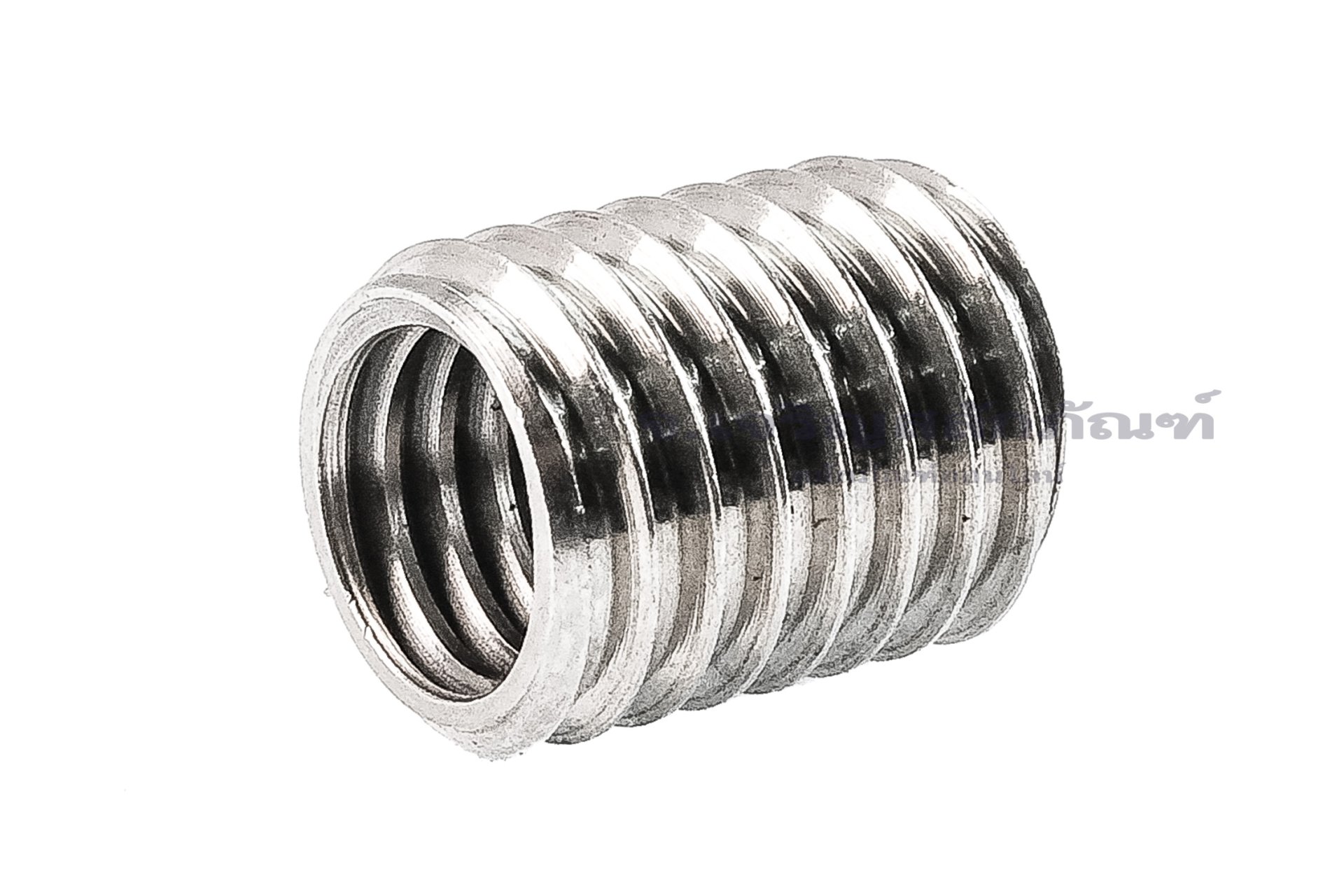 ตัวหนอนซ่อมเกลียวสแตนเลส เกลียวในขนาด M8x1.25 เกลียวนอกขนาด M10x1.5 ความยาว 12 mm