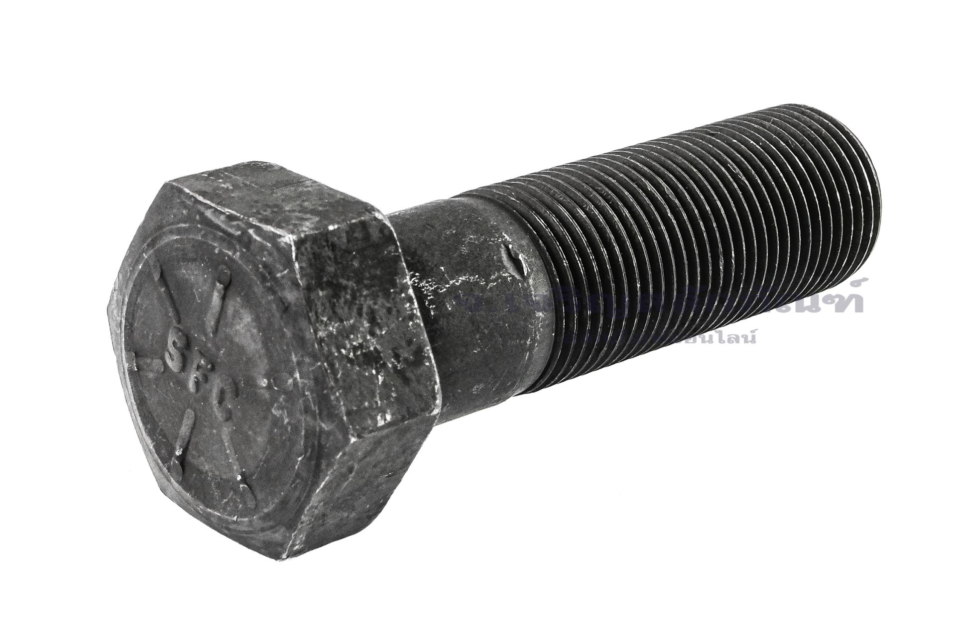น็อตเหลี่ยมดำแข็ง ขนาด 1"x3.1/2" เกลียว 12 (UNF) เกรด 10.9 เกลียวไม่ตลอด