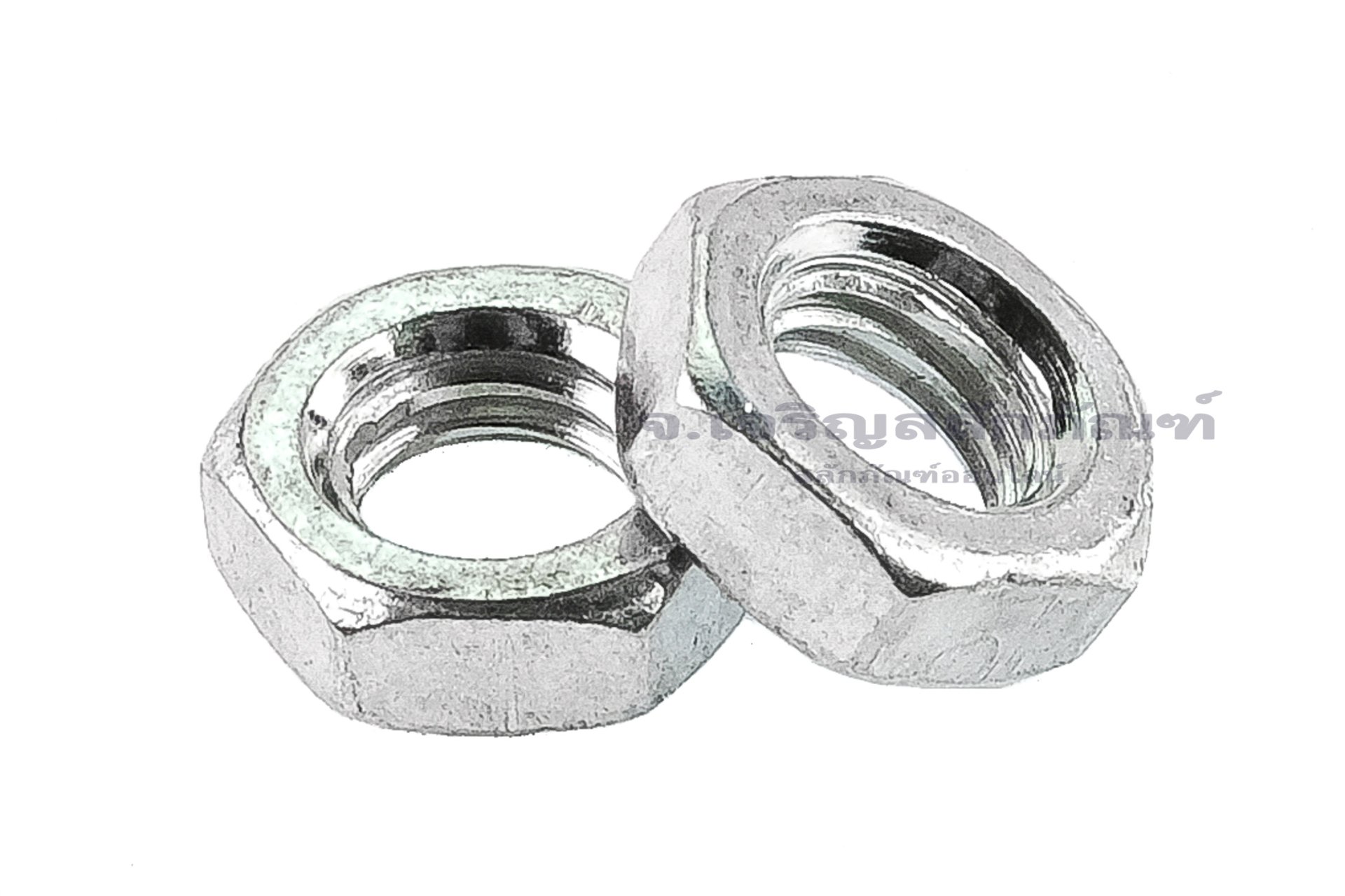 หัวน็อตขาว Hex Nut รุ่นหัวบางขนาด 2.7 mm ขนาด M5x0.8