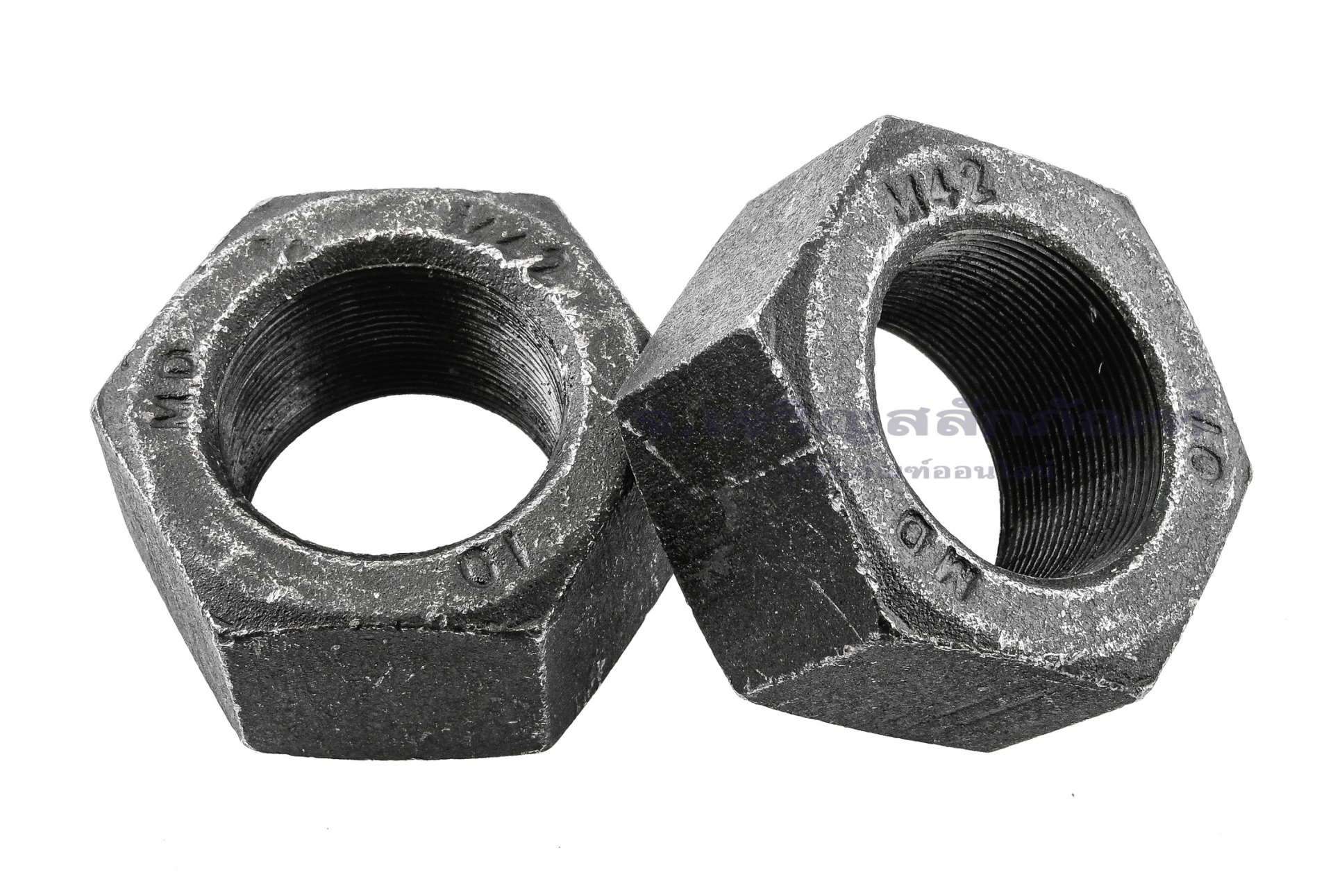 หัวน็อตดำ Hex Nut M42x1.5 (หัวน็อตเบอร์ 64) เกรด 10.9