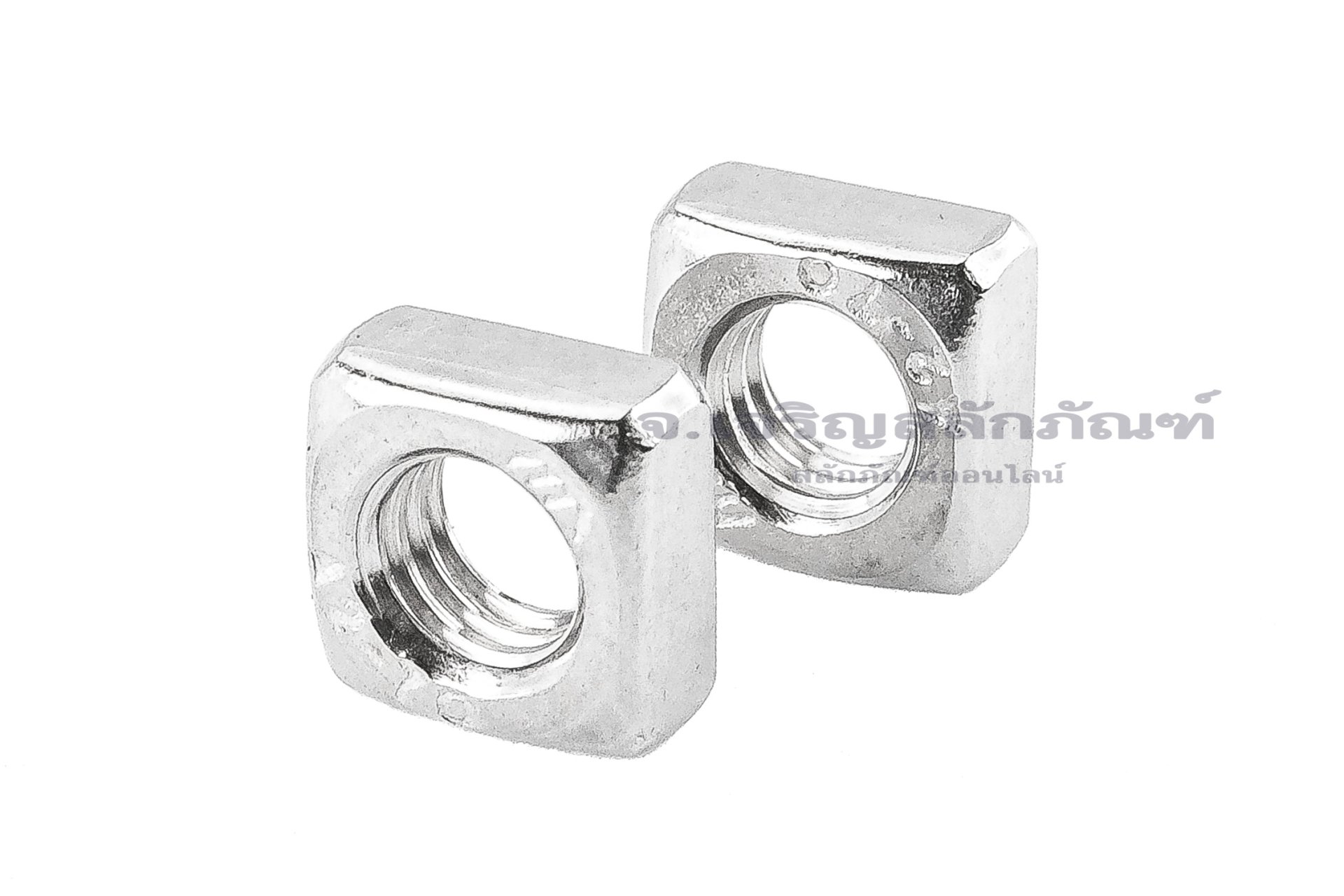 หัวน็อตทรงสี่เหลี่ยมสแตนเลส ( Stainless Square Nut ) ขนาด M5 วงนอก 8 mm สูง 3.8 mm