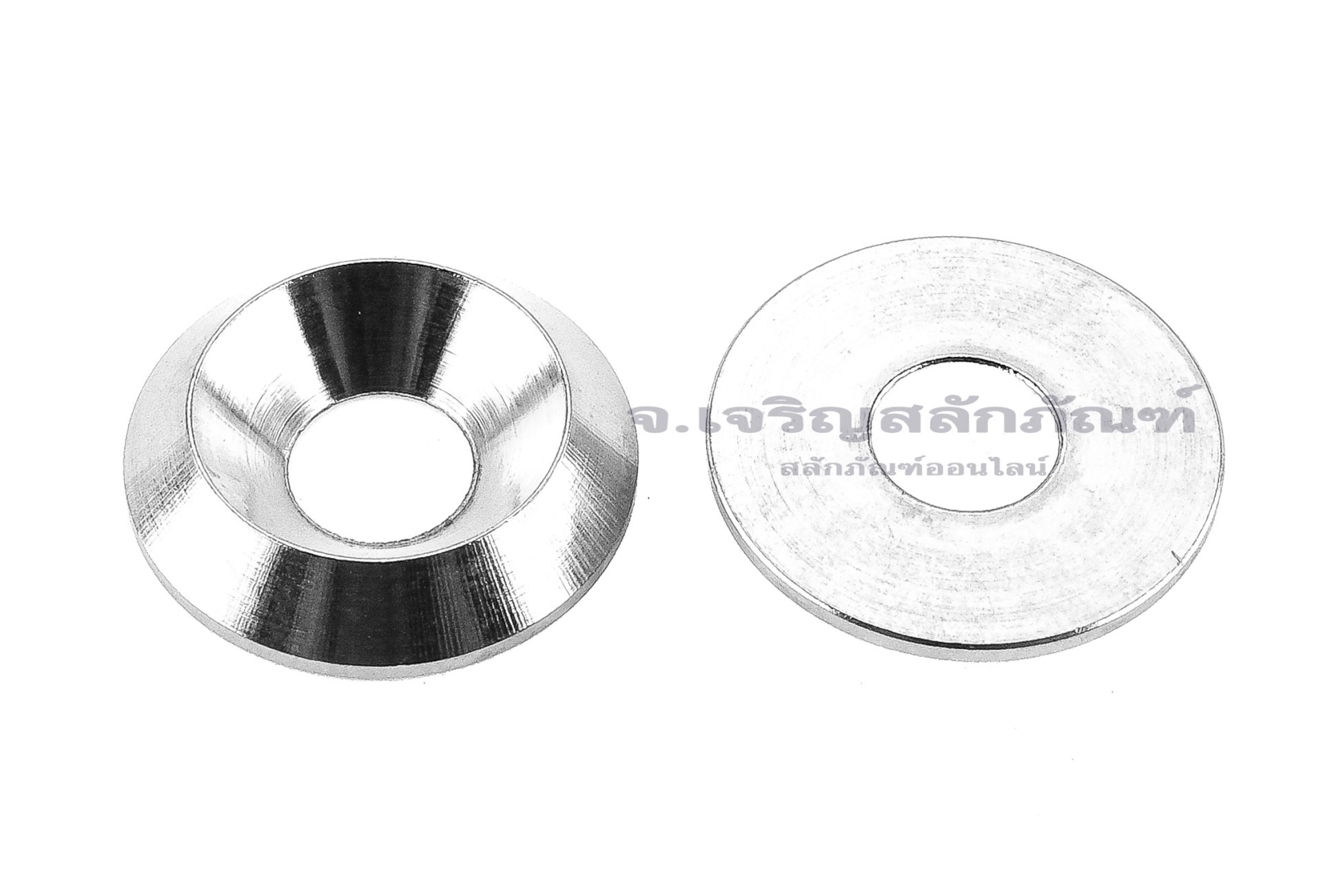 แหวนรองน็อตหัวเตเปอร์ สแตนเลส ทรงกรวยตัดด้านในตัน (304 Stainless Steel Countersunk Washer) ขนาด M6 วงนอก 18 สูง 3.5 mm
