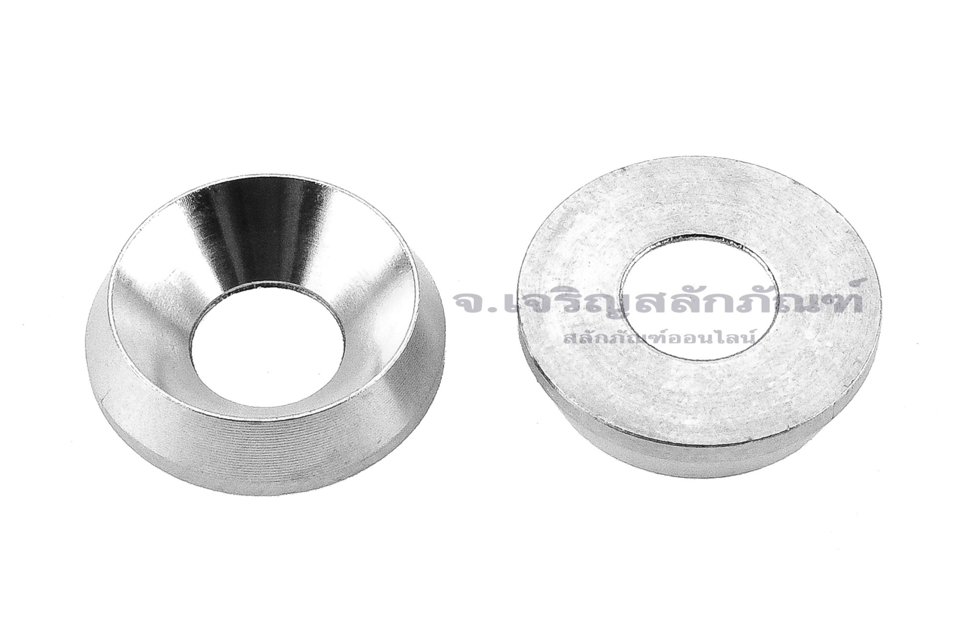 แหวนรองน็อตหัวเตเปอร์ สแตนเลส ทรงกรวยตัดด้านในตัน (304 Stainless Steel Countersunk Washer) ขนาด M8 วงนอก 20 สูง 5 mm
