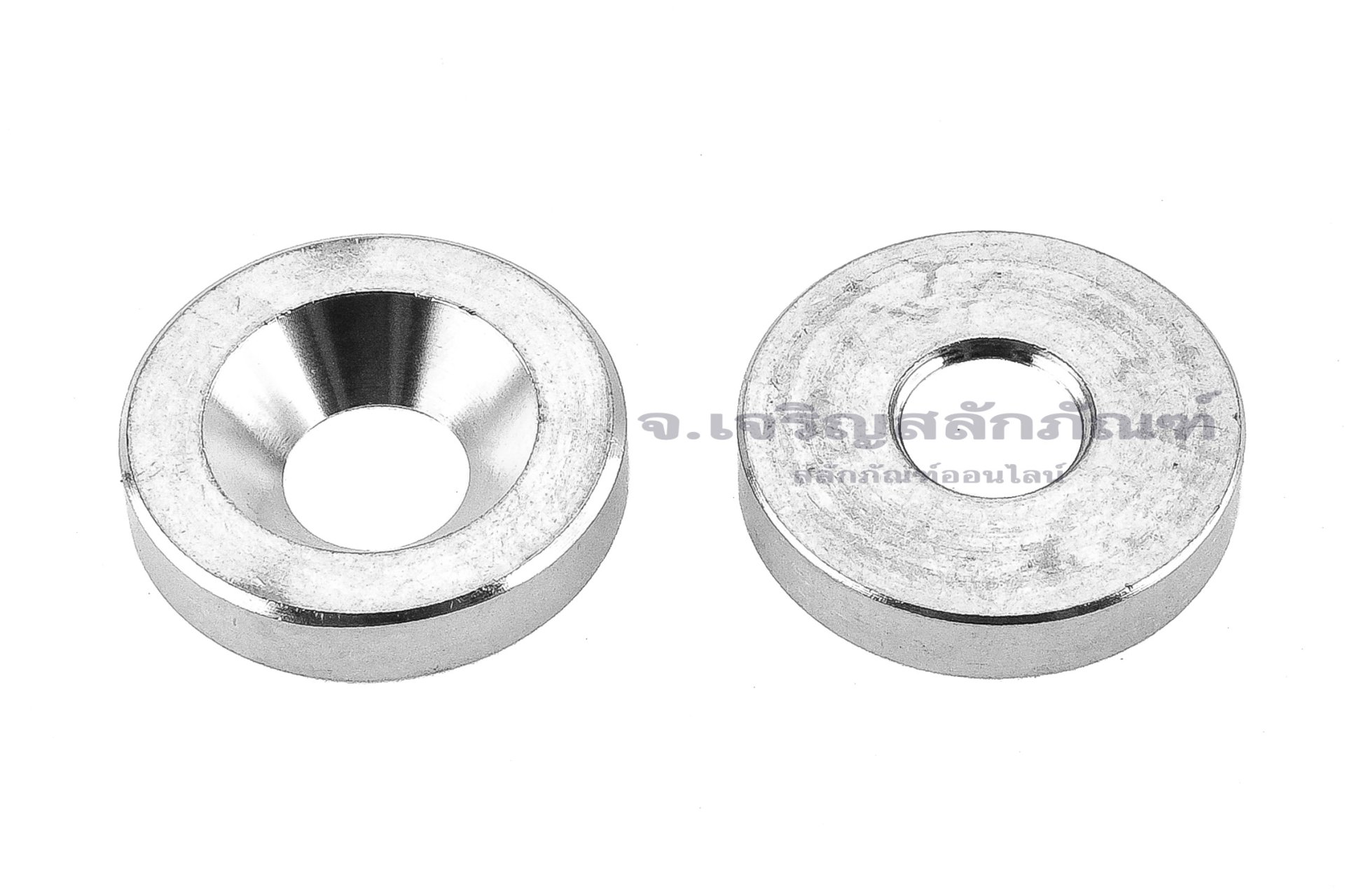 แหวนรองน็อตหัวเตเปอร์ สแตนเลส ทรงเรียบด้านในตัน (304 Stainless Steel Countersunk Washer) ขนาด M6 วงนอก 20 สูง 4 mm