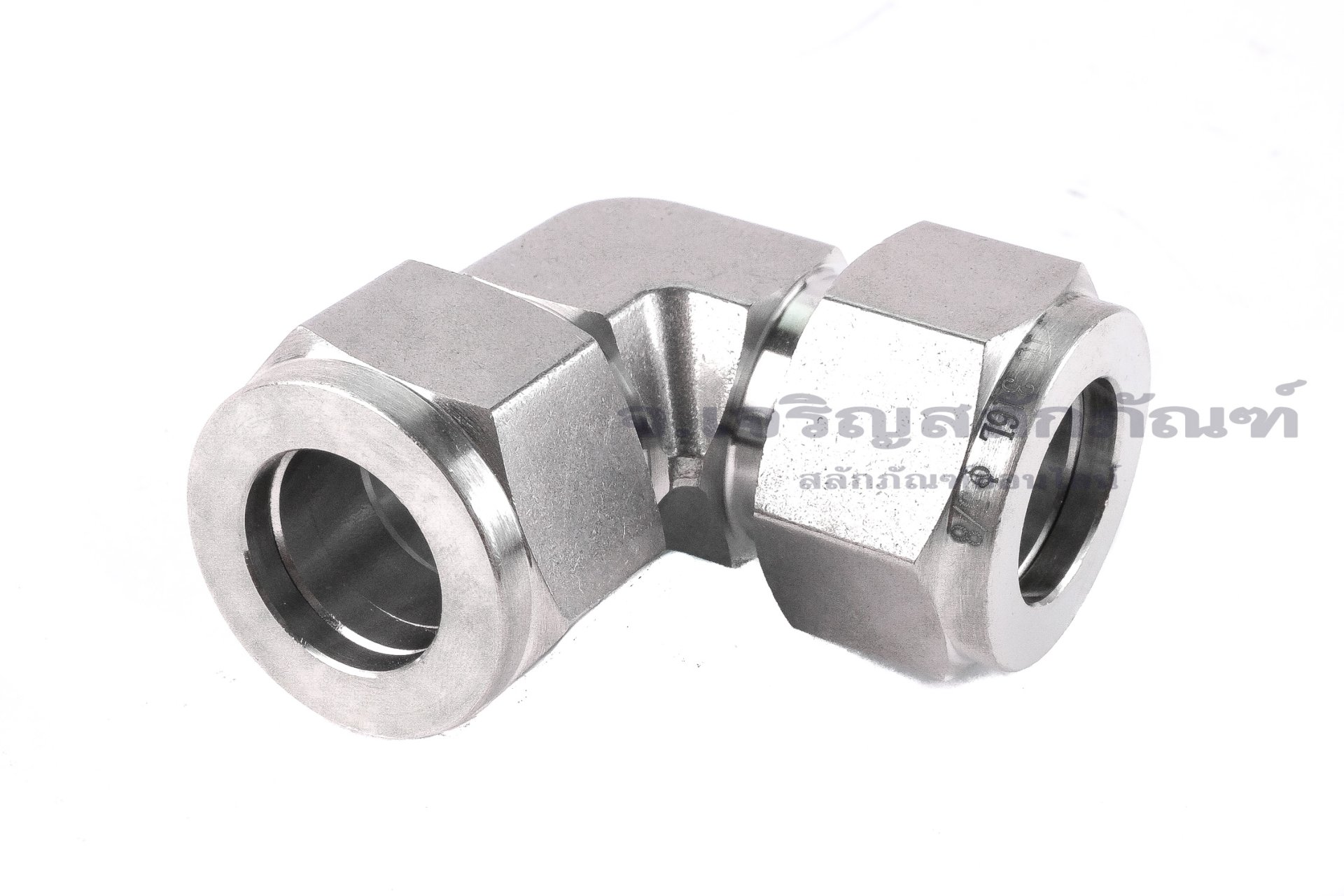 ข้อต่อตาไก่สแตนเลสเกรด 316 แบบงอ 90° (เสียบสาย x เสียบสาย) 5/8" x 5/8" (15.88 x 15.88 mm)