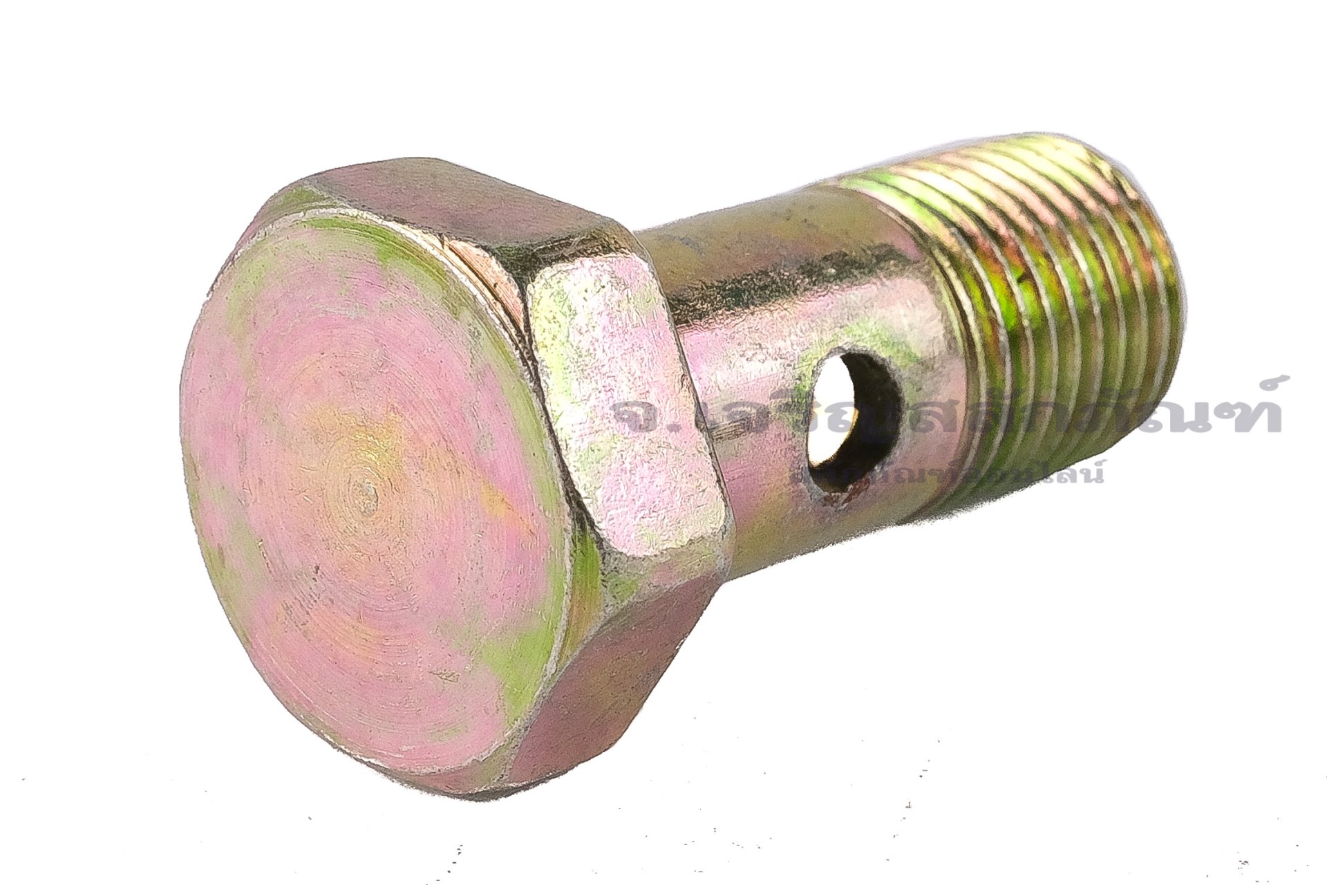 น็อตน้ำมัน Oil Bolt ขนาด 1/4" เกลียว 19 ยาว 39 mm แบบ 1 รู