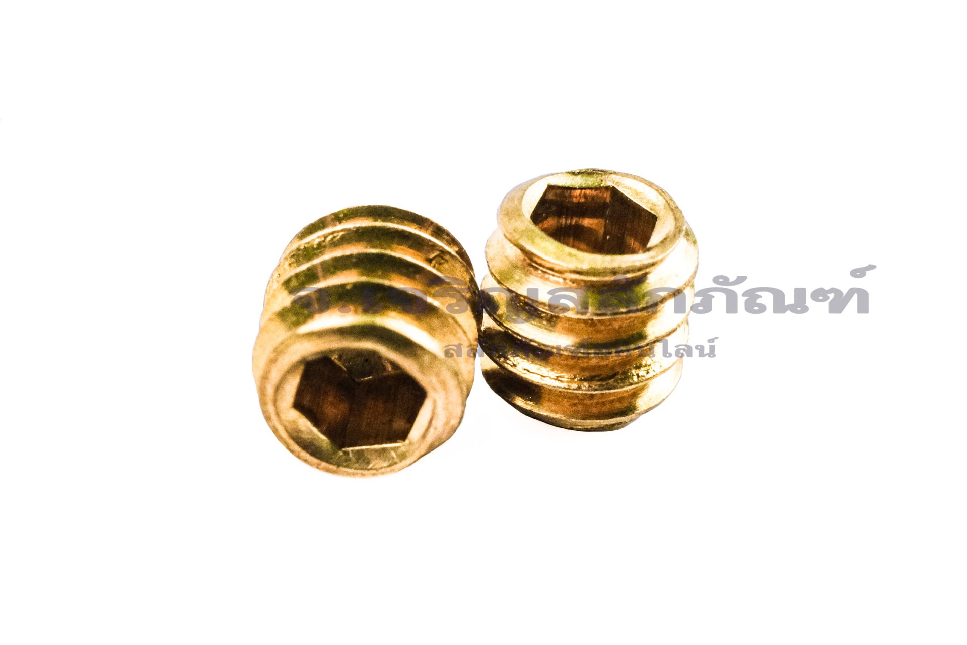 น็อตตัวหนอนทองเหลือง 1/4"x1/4" เกลียว 20 (BSW/UNC)