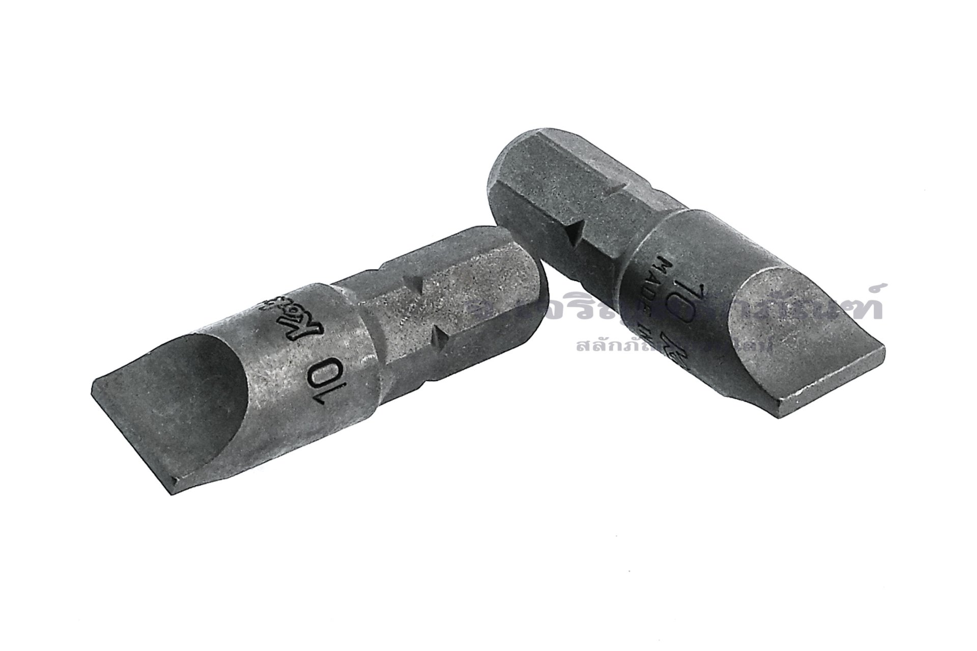 Bhtj Driver Bit ดอกไขควงตอกหัวแบน KOKEN Driver Bits เบอร์ 10 แบบสั้น 32 mm (-)