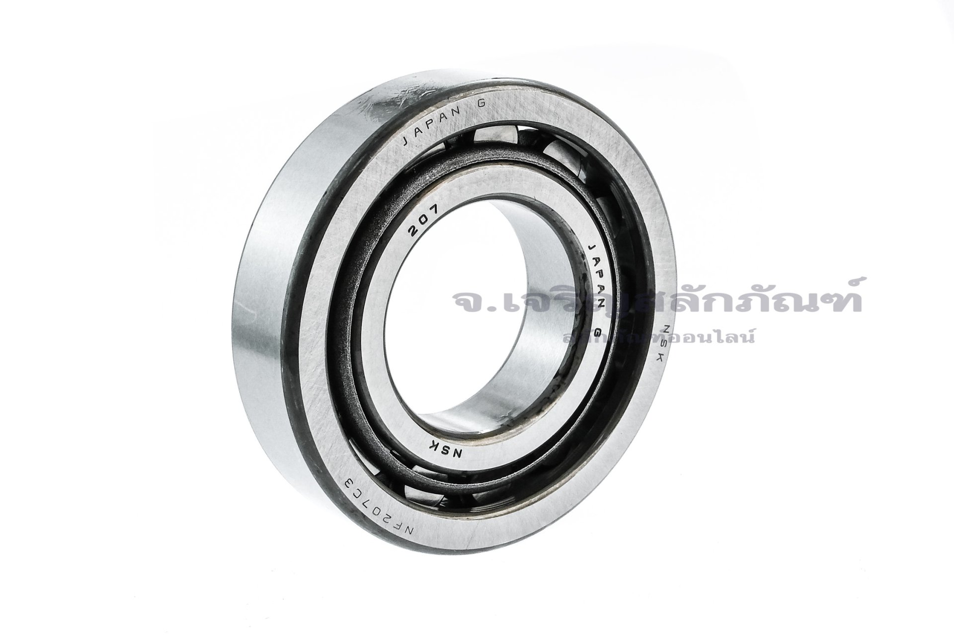 ตลับลูกปืนเม็ดหมอน ทรงกระบอก NSK เบอร์ NF207 ขนาด 35-72-17 - jspstore