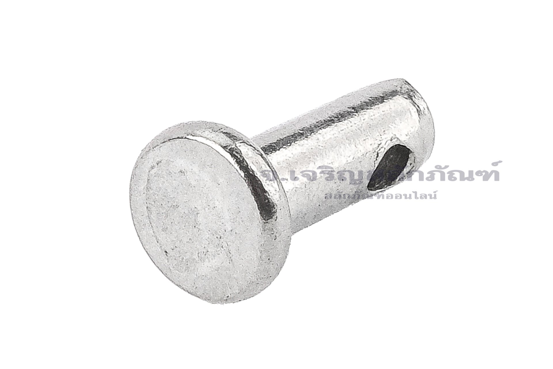 สลักหัวแบนกลม-ปิ๊นหัวแบนสแตนเลส (Stainless Steel Clevis Pin) ขนาด 4x10