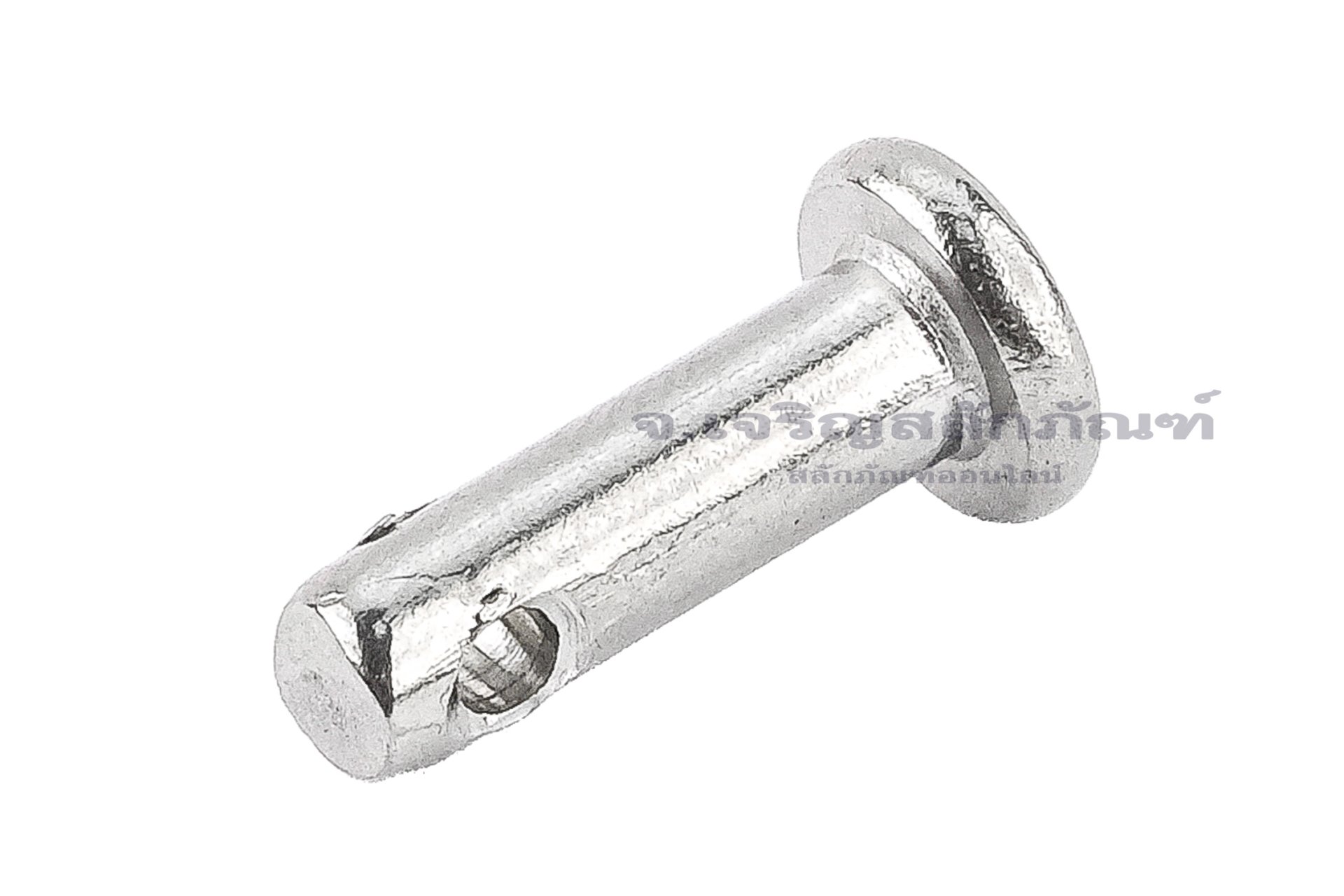 สลักหัวแบนกลม-ปิ๊นหัวแบนสแตนเลส (Stainless Steel Clevis Pin) ขนาด 4x12 ...