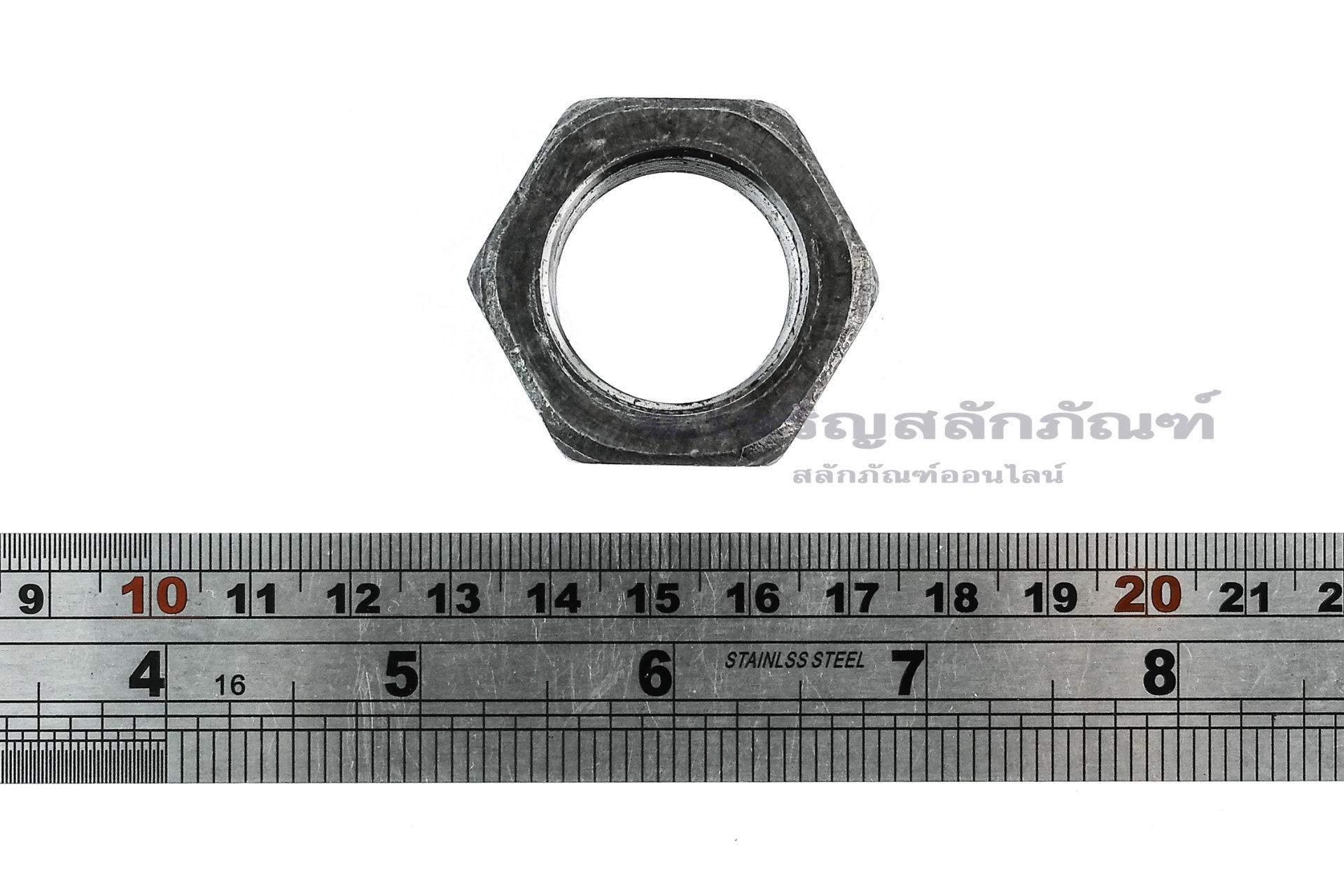 หัวน็อตดำ Hex Nut M25x2.0 (หัวน็อตเบอร์ 35)