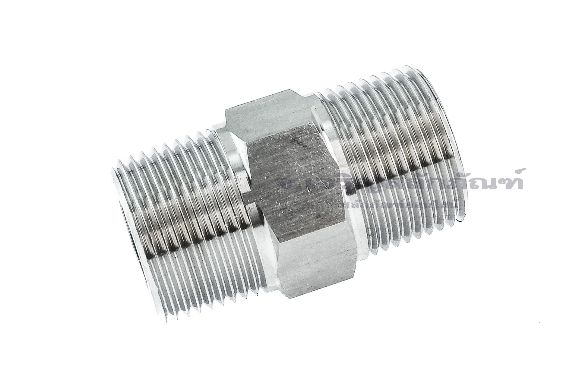 ข้อต่อตรงนิปเปิ้ลสแตนเลส 304 (เกลียวนอก x เกลียวนอก) ขนาด 3/4" x 3/4" NPT รุ่นหนาพิเศษ