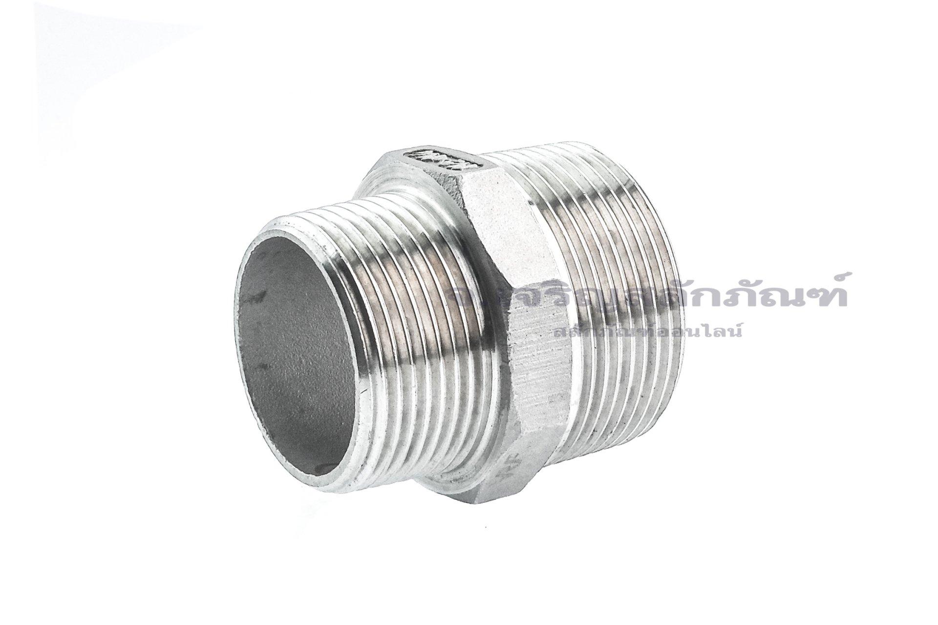 ข้อต่อตรงลด ข้อต่อเพิ่ม สแตนเลส (เกลียวนอก x เกลียวนอก) ขนาด 1.1/2" x 1.1/4"