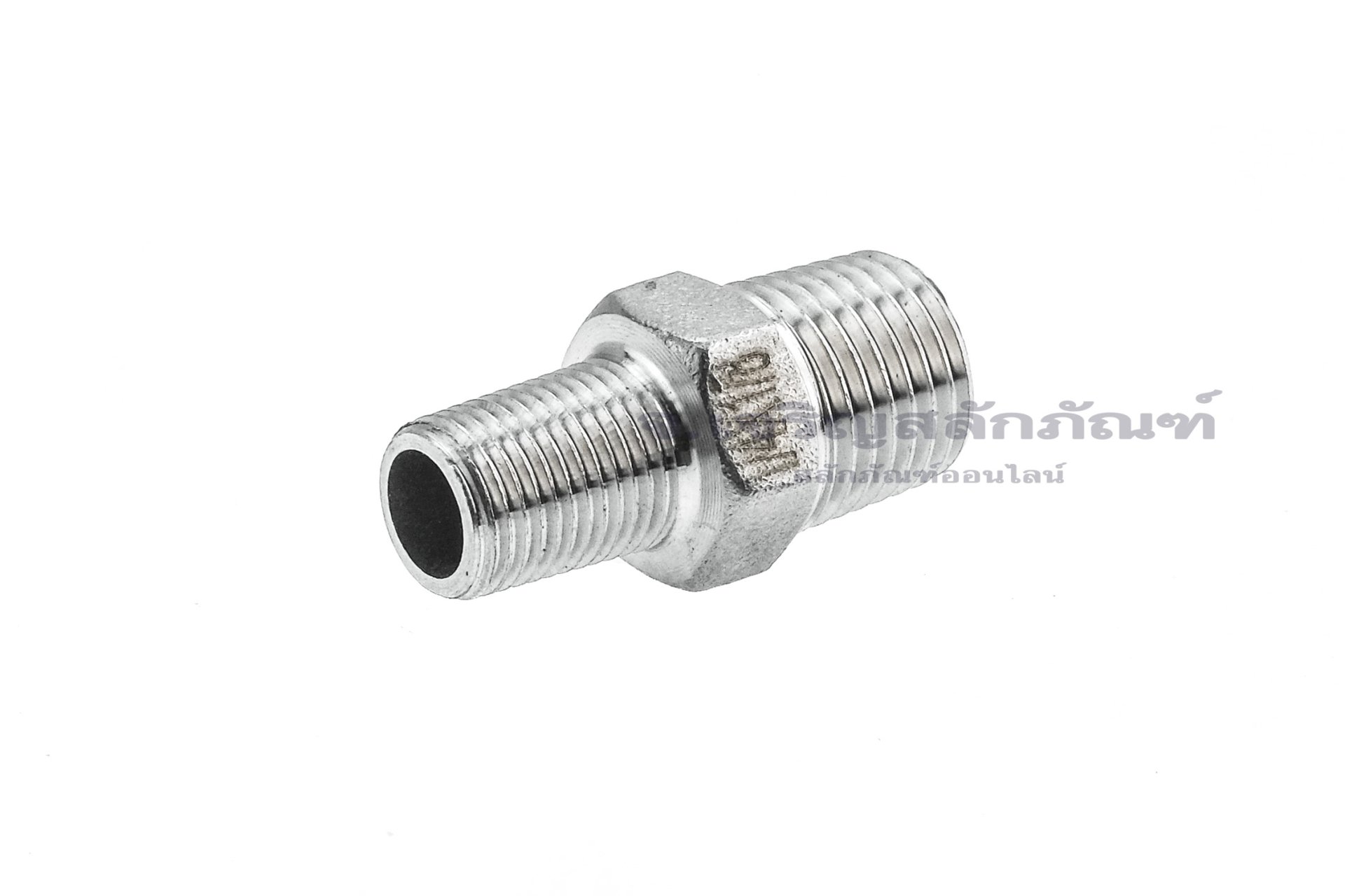 ข้อต่อตรงลด ข้อต่อเพิ่ม สแตนเลส (เกลียวนอก x เกลียวนอก) ขนาด 1/4"x1/8"