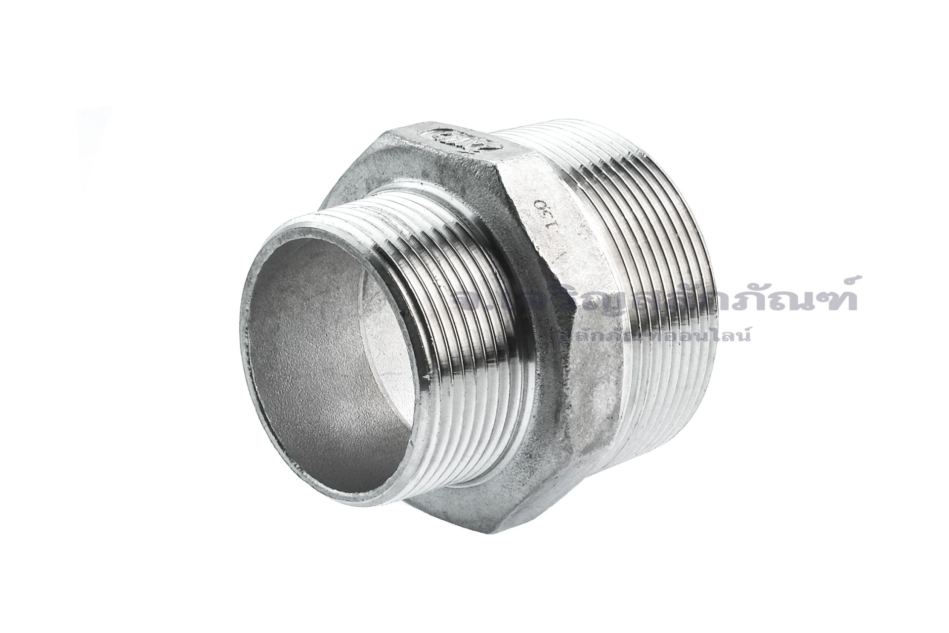 ข้อต่อตรงลด ข้อต่อเพิ่ม สแตนเลส (เกลียวนอก x เกลียวนอก) ขนาด 2" x 1.1/2"