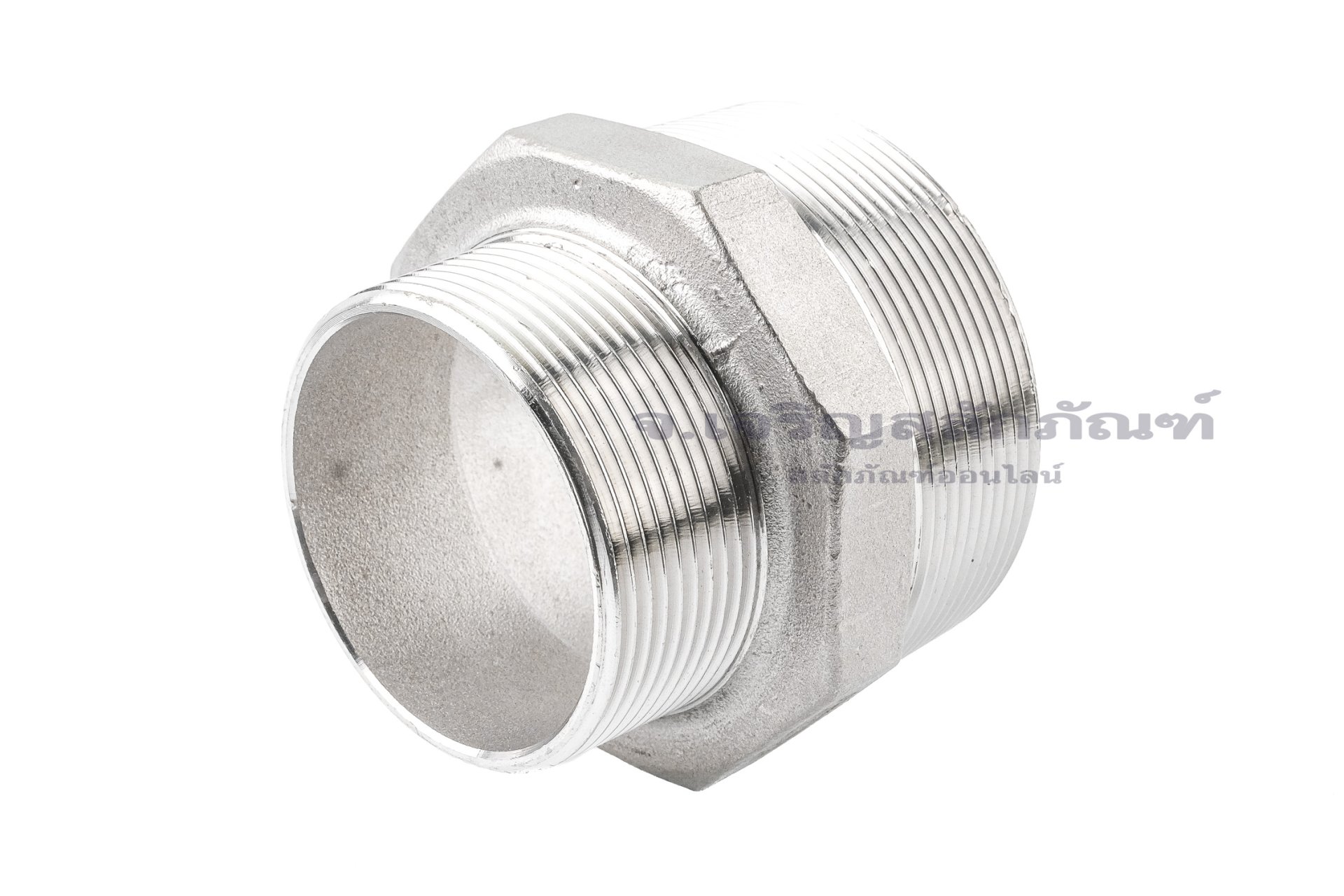 ข้อต่อตรงลด ข้อต่อเพิ่ม สแตนเลสเกรด 316L (เกลียวนอก x เกลียวนอก) ขนาด 2.1/2" x 2"