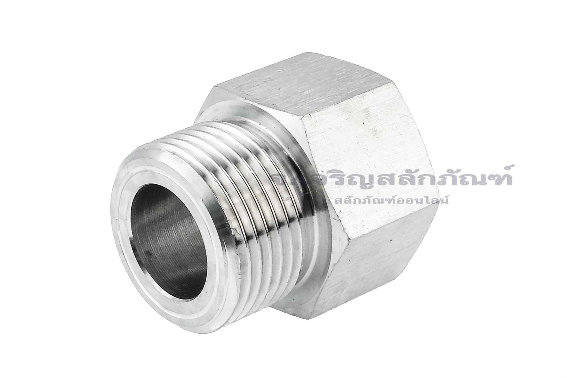 ข้อต่อตรงสแตนเลส (เกลียวนอก x เกลียวใน) 1"-11 BSPF x 1"-11.5 NPT ข้อต่อแปลง