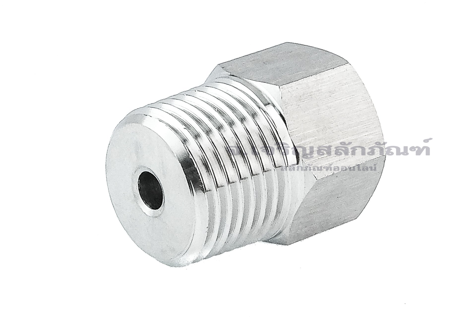 ข้อต่อตรงสแตนเลส (เกลียวนอก x เกลียวใน) 1/2"-14 NPT x 1/4"-18 NPT ข้อต่อแปลง