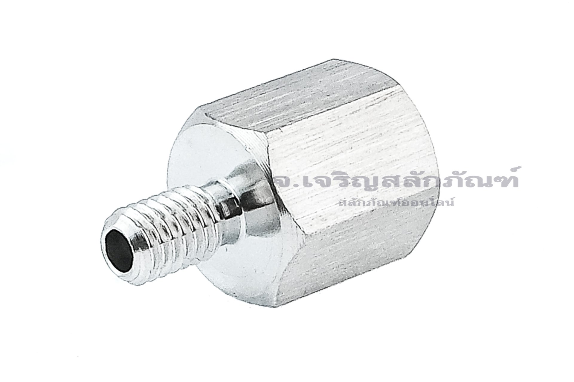 ข้อต่อตรงสแตนเลส (เกลียวนอก x เกลียวใน) M6x1.0 x 1/8"-27 NPT ข้อต่อลด-ข้อต่อเพิ่ม