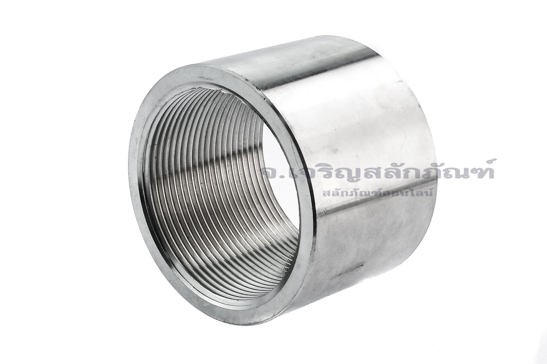 ข้อต่อตรงสแตนเลส (เกลียวใน x เกลียวใน) 2" x 2" แบบยาว 50 mm รุ่นหนาพิเศษ 70 mm