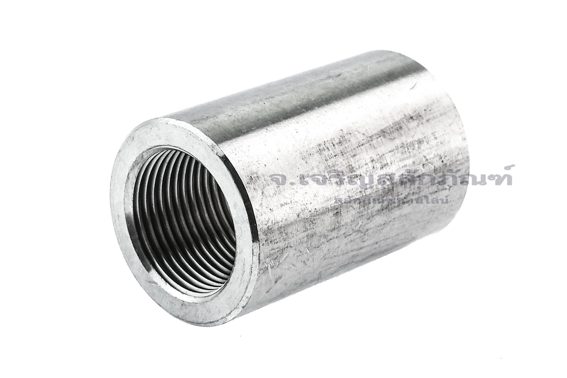 ข้อต่อตรงสแตนเลส (เกลียวใน x เกลียวใน) 3/4" x 3/4" แบบยาว 55 mm รุ่นหนาพิเศษ 36.2 mm
