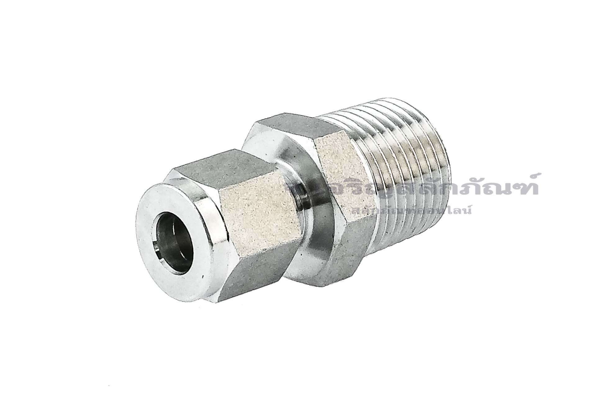ข้อต่อตาไก่สแตนเลสเกรด 316 (เกลียวนอก x เสียบสาย) 1/2"x8 mm