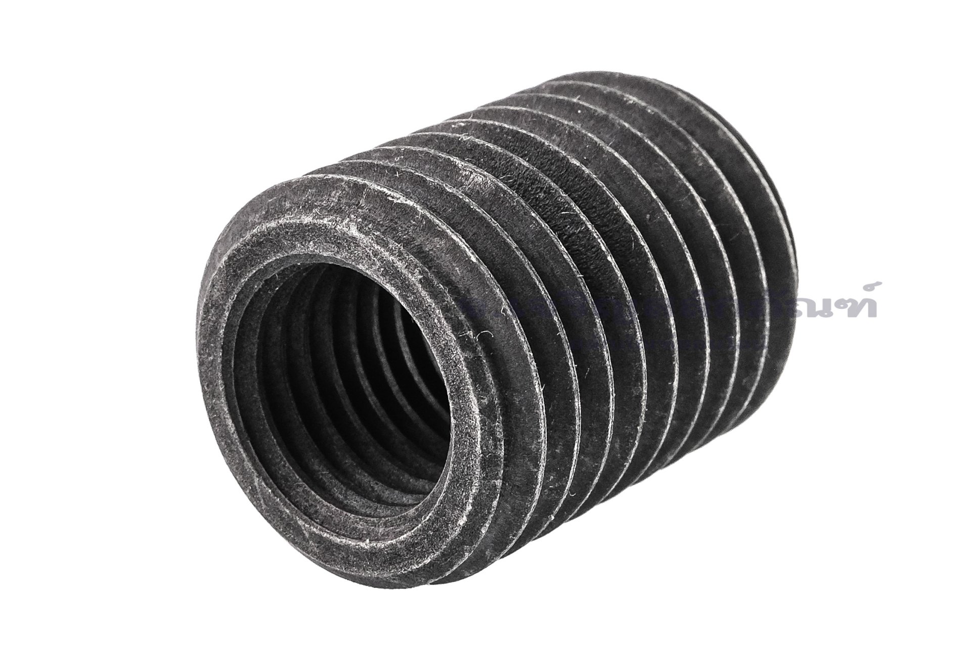 ตัวหนอนซ่อมเกลียวเหล็กดำแข็ง เกลียวในขนาด M16x2.0 เกลียวนอกขนาด M24x3.0 ความยาว 30 mm