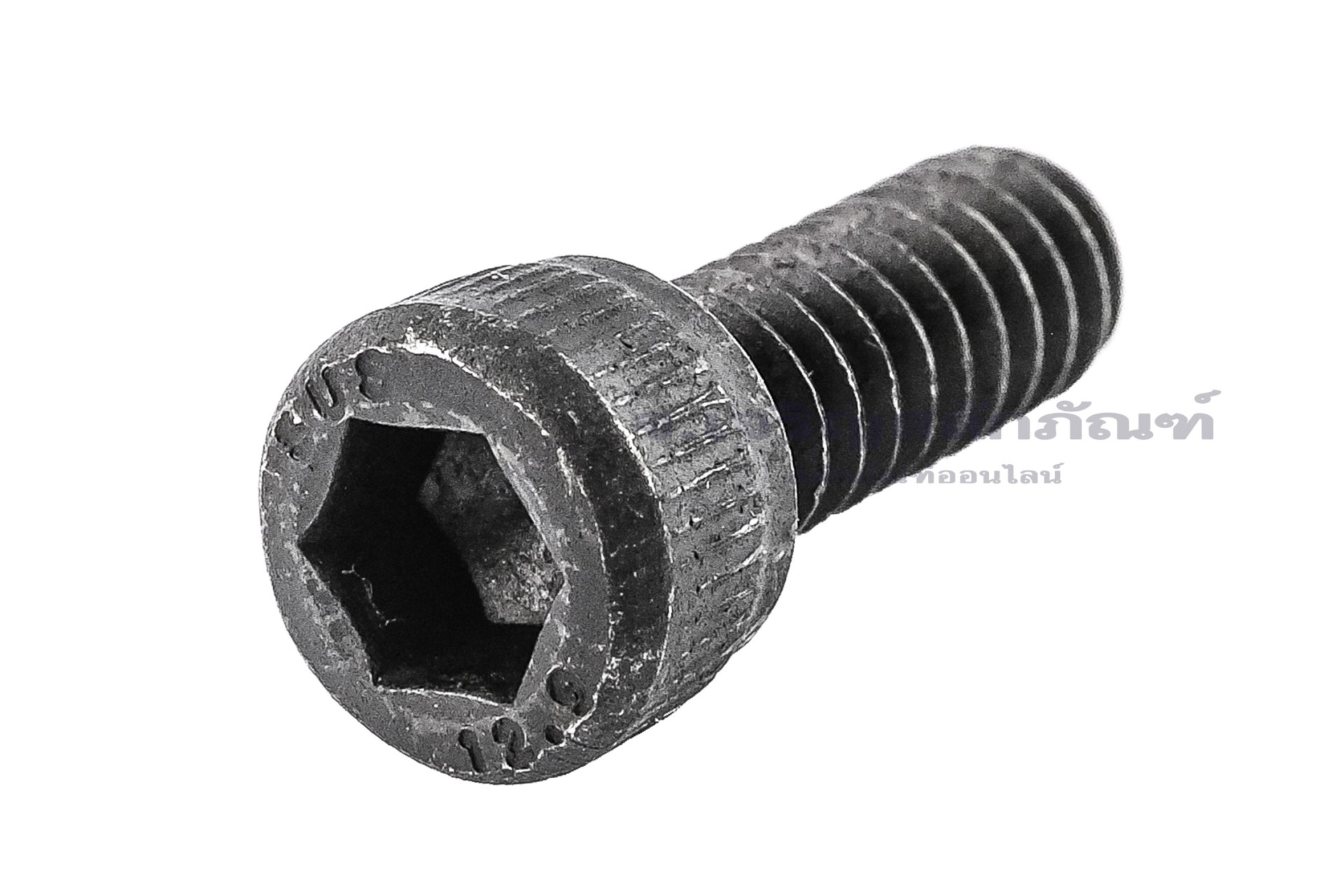 น็อตหัวจมดำแข็ง #10-24 x 1/2" (เบอร์ 10 เกลียว 24 ยาว 1/2") วัดความโตเป็นมิลได้ 4.8x12.7 mm เกลียวตลอด