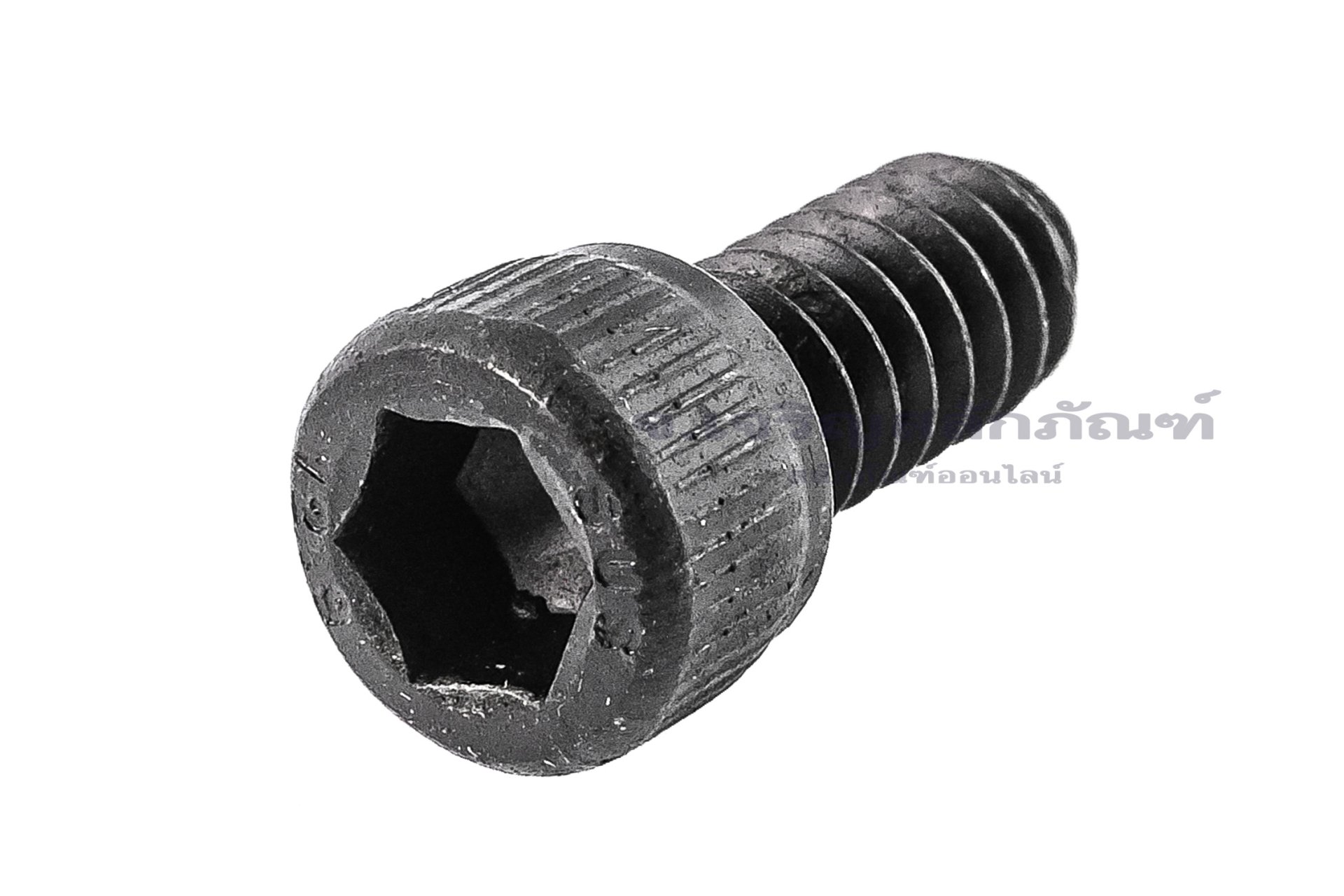 น็อตหัวจมดำแข็ง #10-24 x 3/8" (เบอร์ 10 เกลียว 24 ยาว 3/8”) วัดความโตเป็นมิลได้ 4.8x9.5 mm เกลียวตลอด