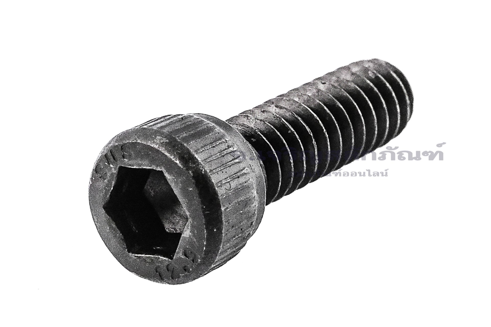 น็อตหัวจมดำแข็ง #10-24 x 5/8" (เบอร์ 10 เกลียว 24 ยาว 5/8") วัดความโตเป็นมิลได้ 4.8x15.9 mm เกลียวตลอด