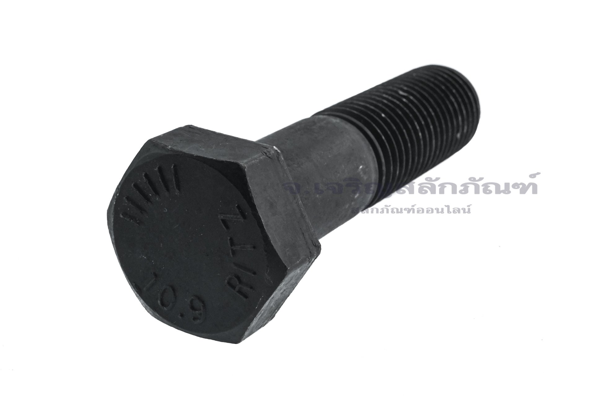 น็อตเหลี่ยมดำแข็ง ขนาด 1"x 4" เกลียว 8 (BSW/NC) เกลียวไม่ตลอด