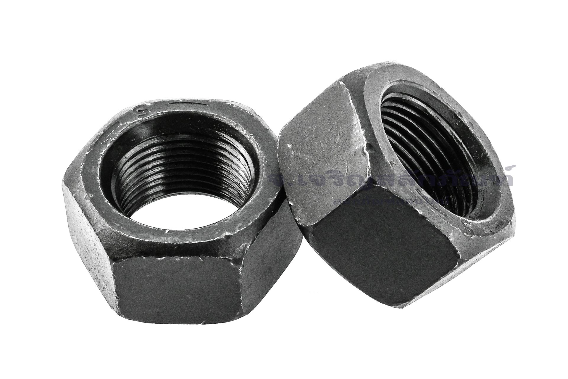 หัวน็อตดำ Hex Nut 1" เกลียว 14 (หัวน็อตเบอร์ 37)