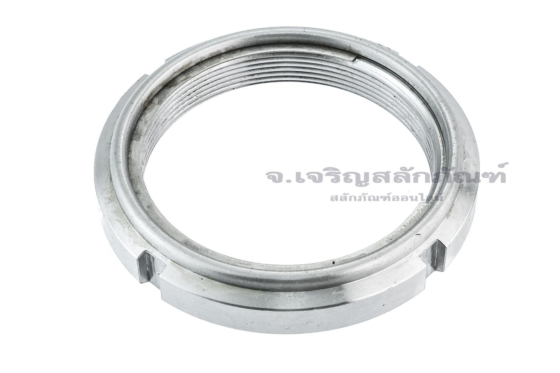 หัวน็อตล็อค KM 17 (M85x2.0) ตัวเหล็ก ไส้กันคลายสแตนเลส Stainless Steel Insert, Steel Locking Nut