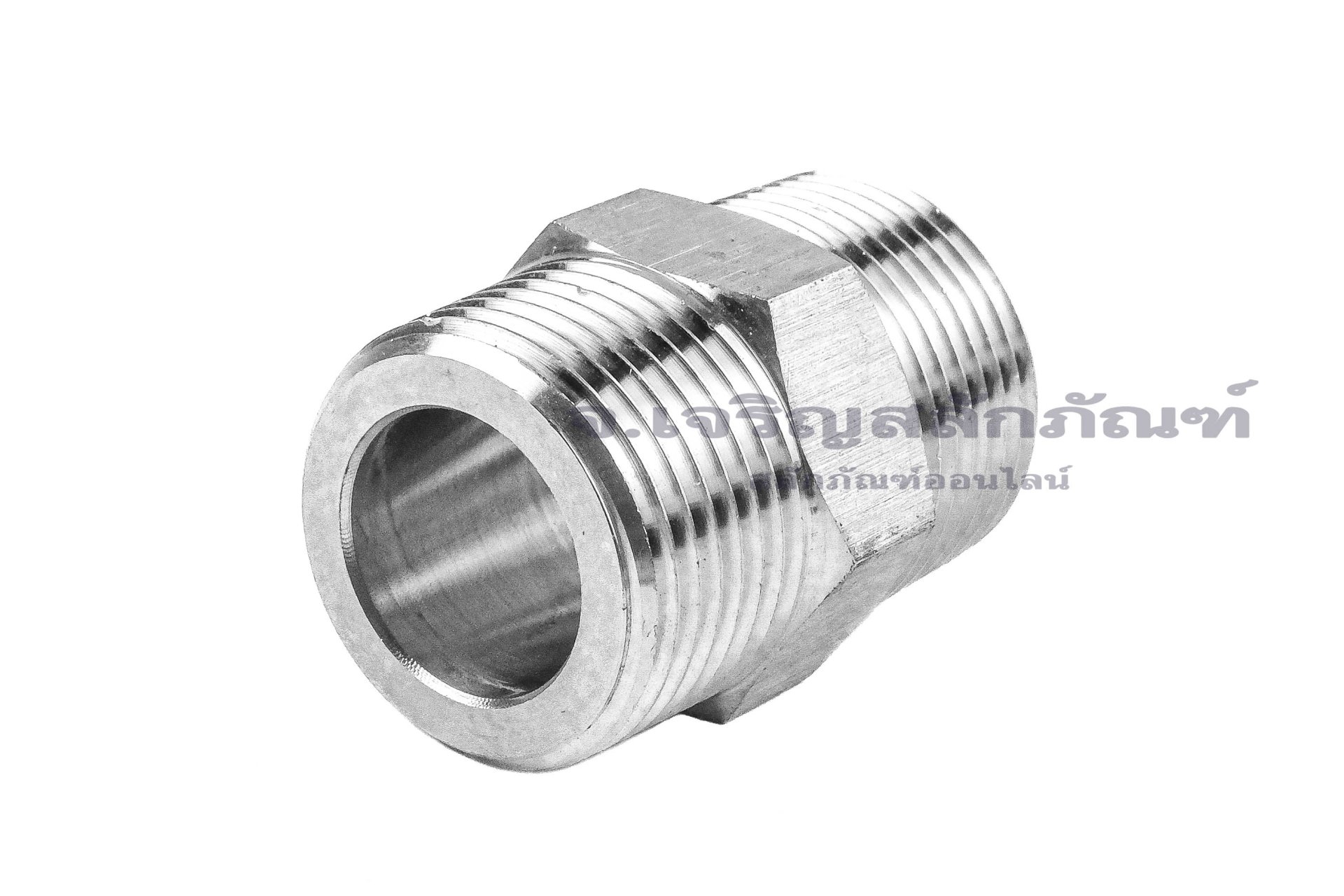 ข้อต่อตรงนิปเปิ้ลสแตนเลสเกรด 316 (เกลียวนอก x เกลียวนอก) ขนาด 3/4" x 3/4" NPT รุ่นหนาพิเศษ