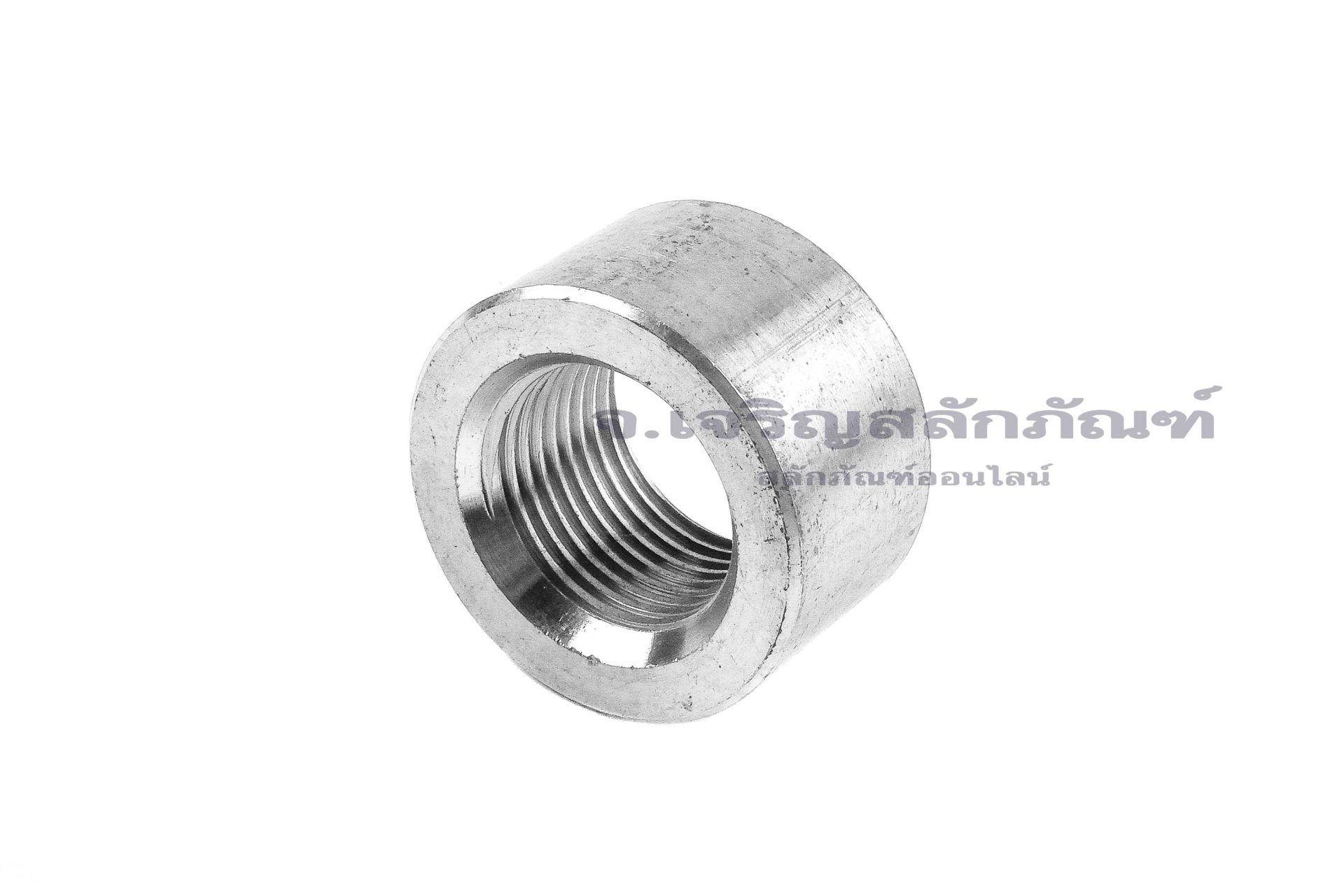 ข้อต่อตรงสแตนเลสเกรด 316L (เกลียวใน x เกลียวใน) 3/8" x 3/8" รุ่นสั้น 15 mm หนา 26 mm