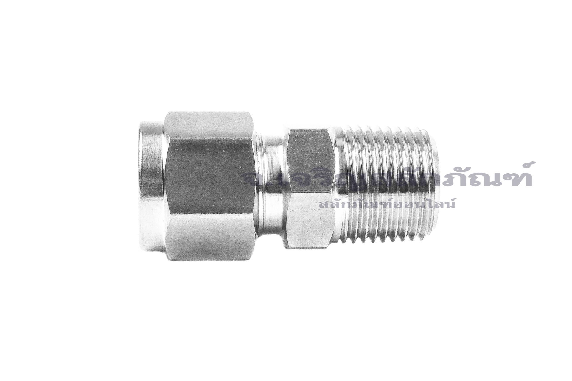 ข้อต่อตาไก่สแตนเลสเกรด 316L (เกลียวนอก x เสียบสาย) 3/8"-18 NPT x 10 mm