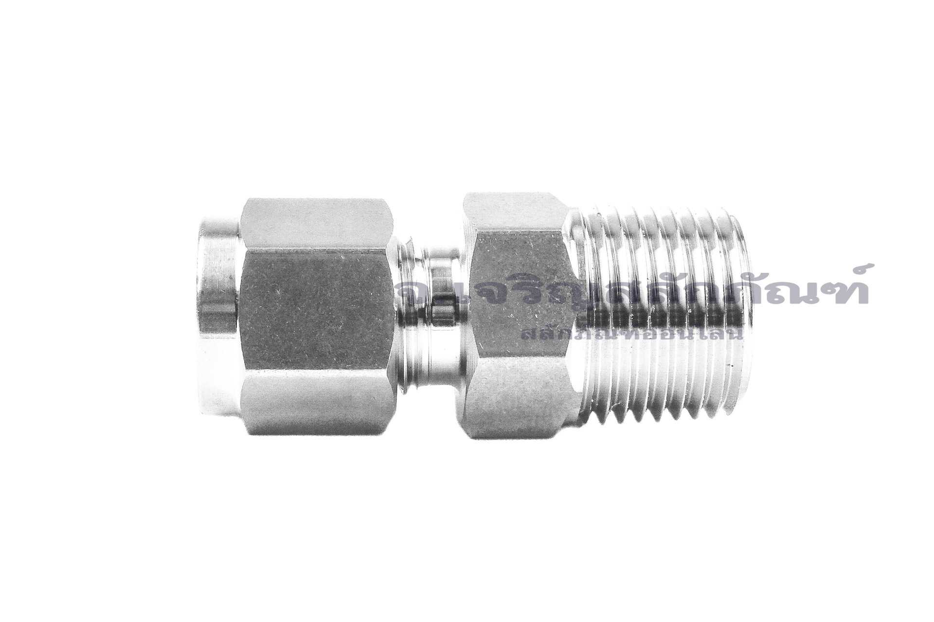 ข้อต่อตาไก่สแตนเลสเกรด 316L (เกลียวนอก x เสียบสาย) 3/8"-18 NPT x 8 mm