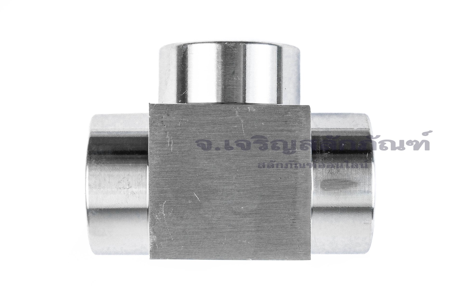 ข้อต่อสามทาง แสตนเลส 304 (เกลียวใน x เกลียวใน x เกลียวใน) 1/2"-14 NPT x 1/2"-14 NPT x 1/2"-14 NPT รุ่นหนาพิเศษ